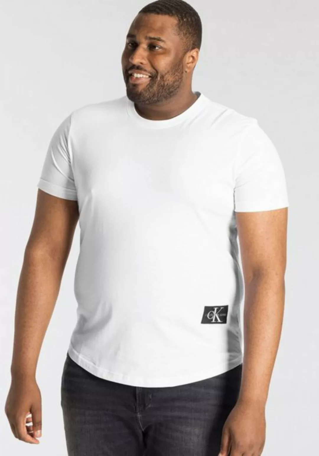 Calvin Klein Jeans Plus T-Shirt PLUS BADGE TURN UP SLEEVE günstig online kaufen