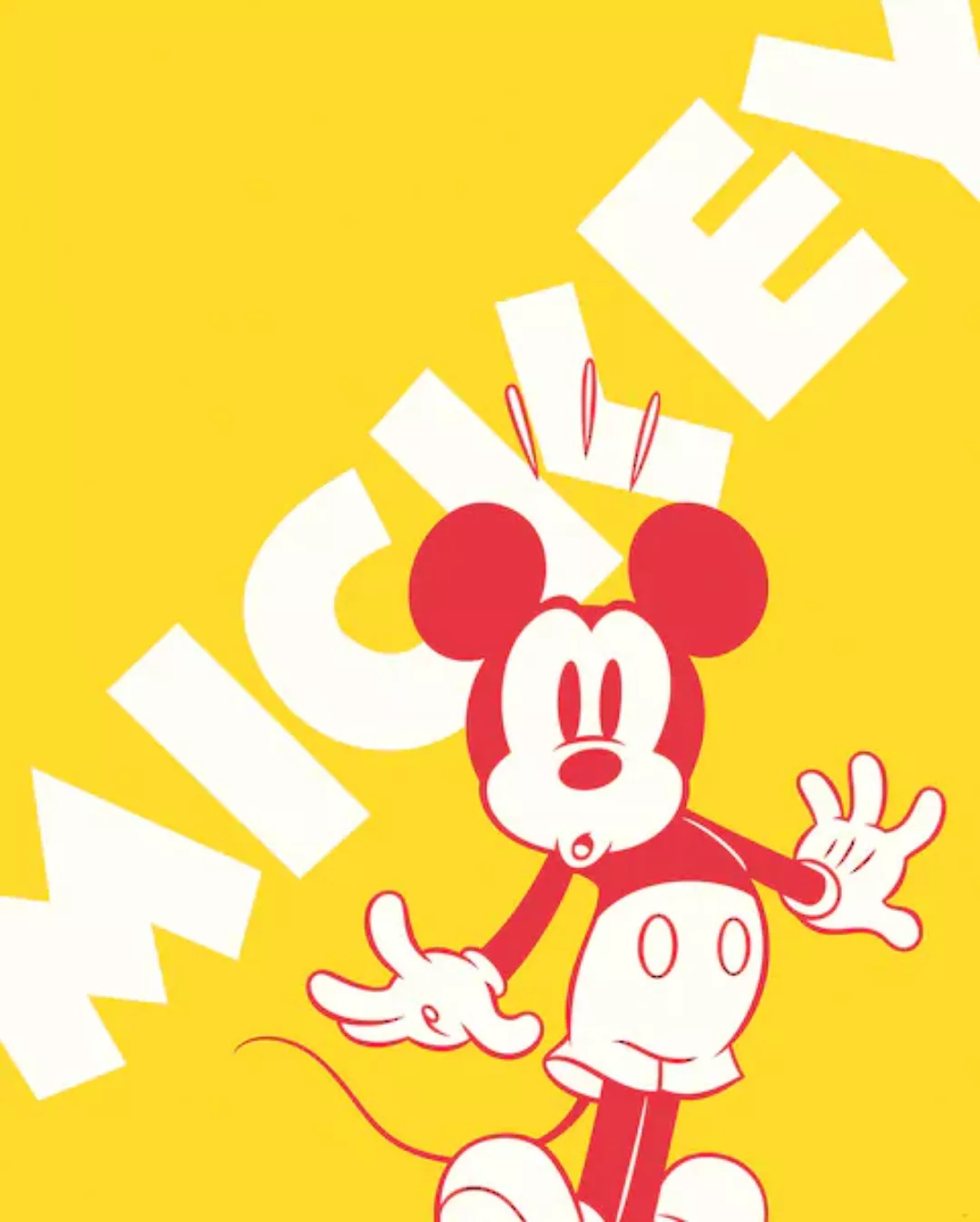 Komar Vliestapete »Mickey Contrast«, 200x250 cm (Breite x Höhe), Vliestapet günstig online kaufen