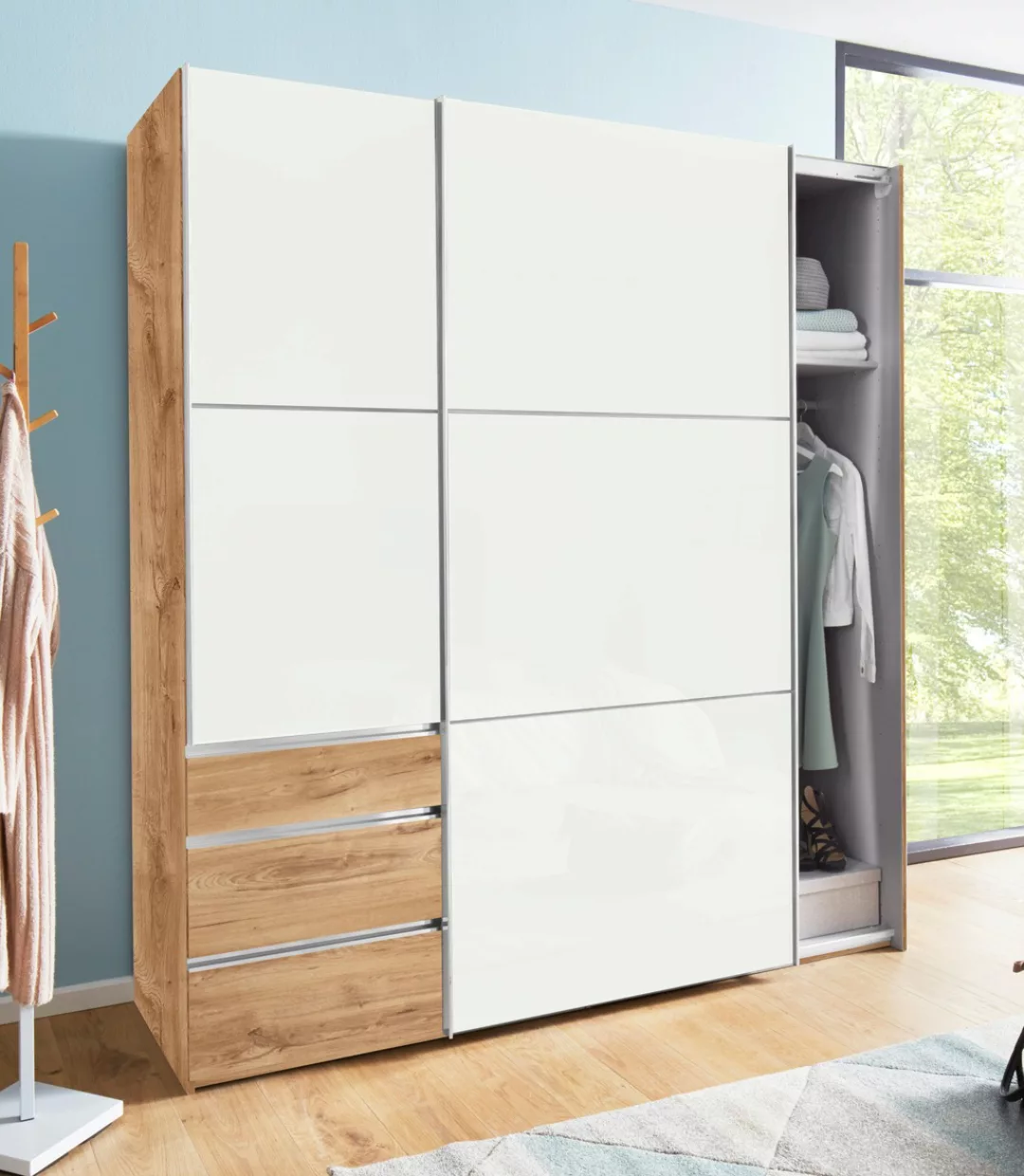 Wimex Schwebetürenschrank "Level by fresh to go", mit Glastüren günstig online kaufen