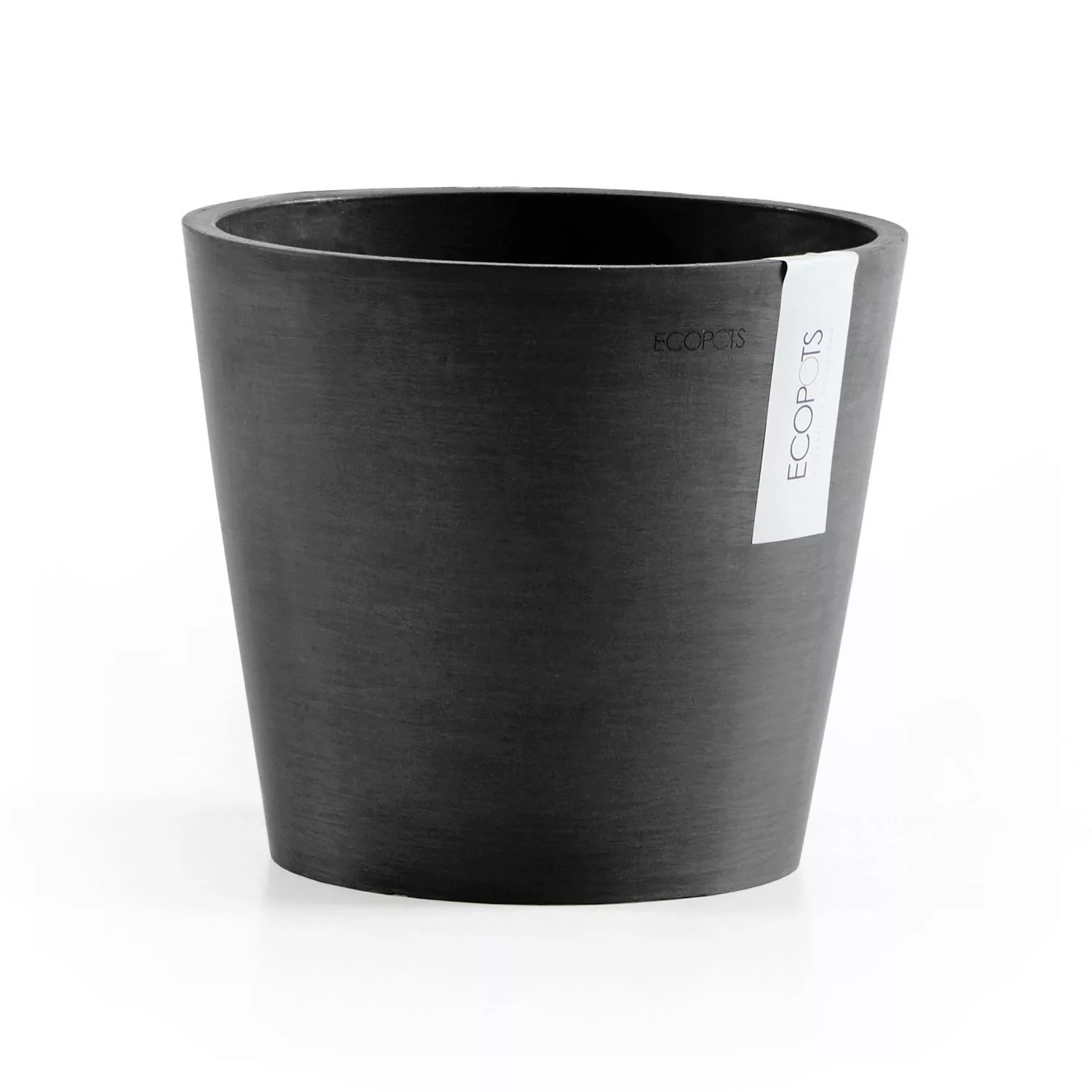 Ecopots Pflanztopf Amsterdam Dunkelgrau 20 cm x 17,5 cm günstig online kaufen