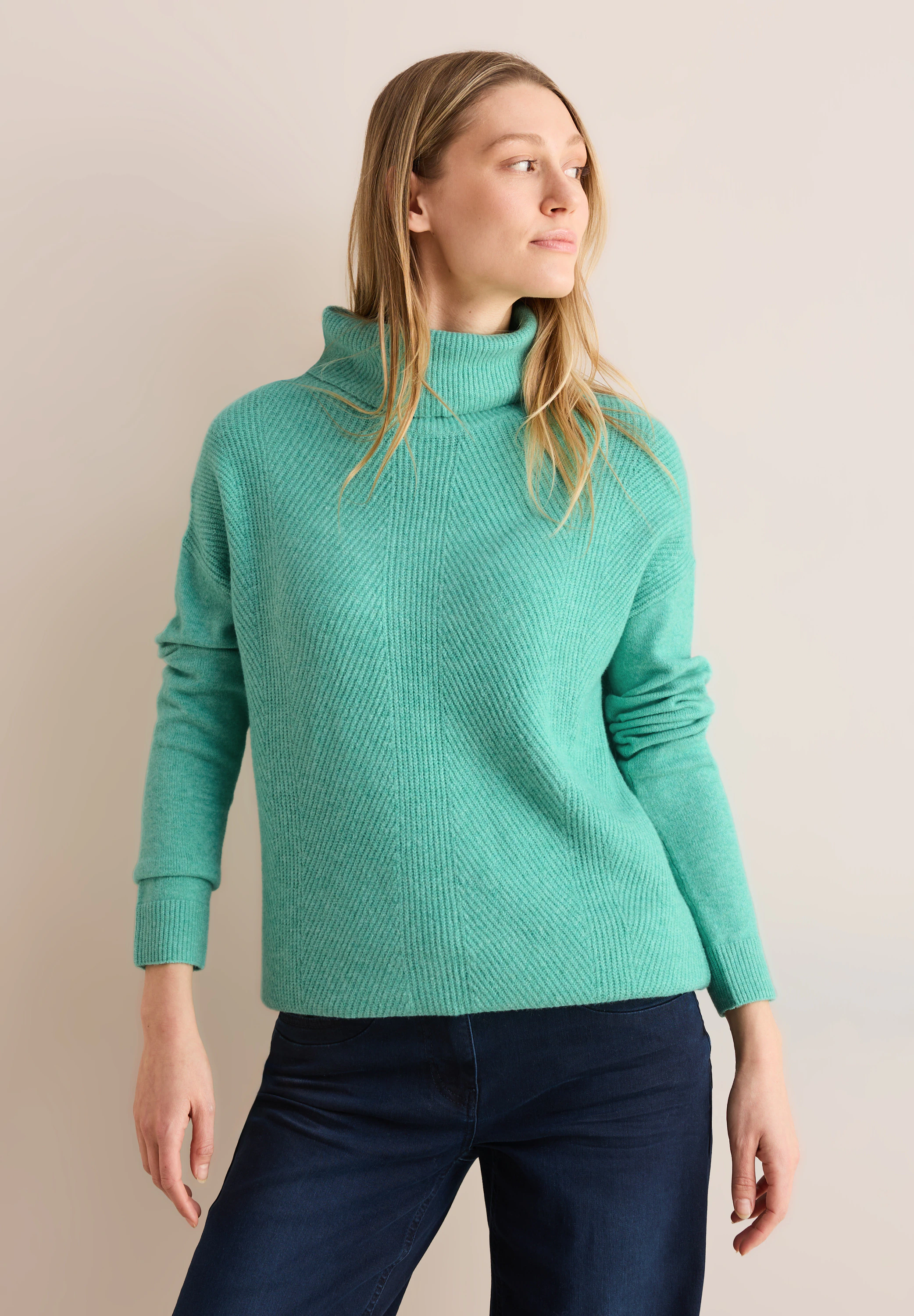 Cecil Rollkragenpullover, aus softem Materialmix günstig online kaufen