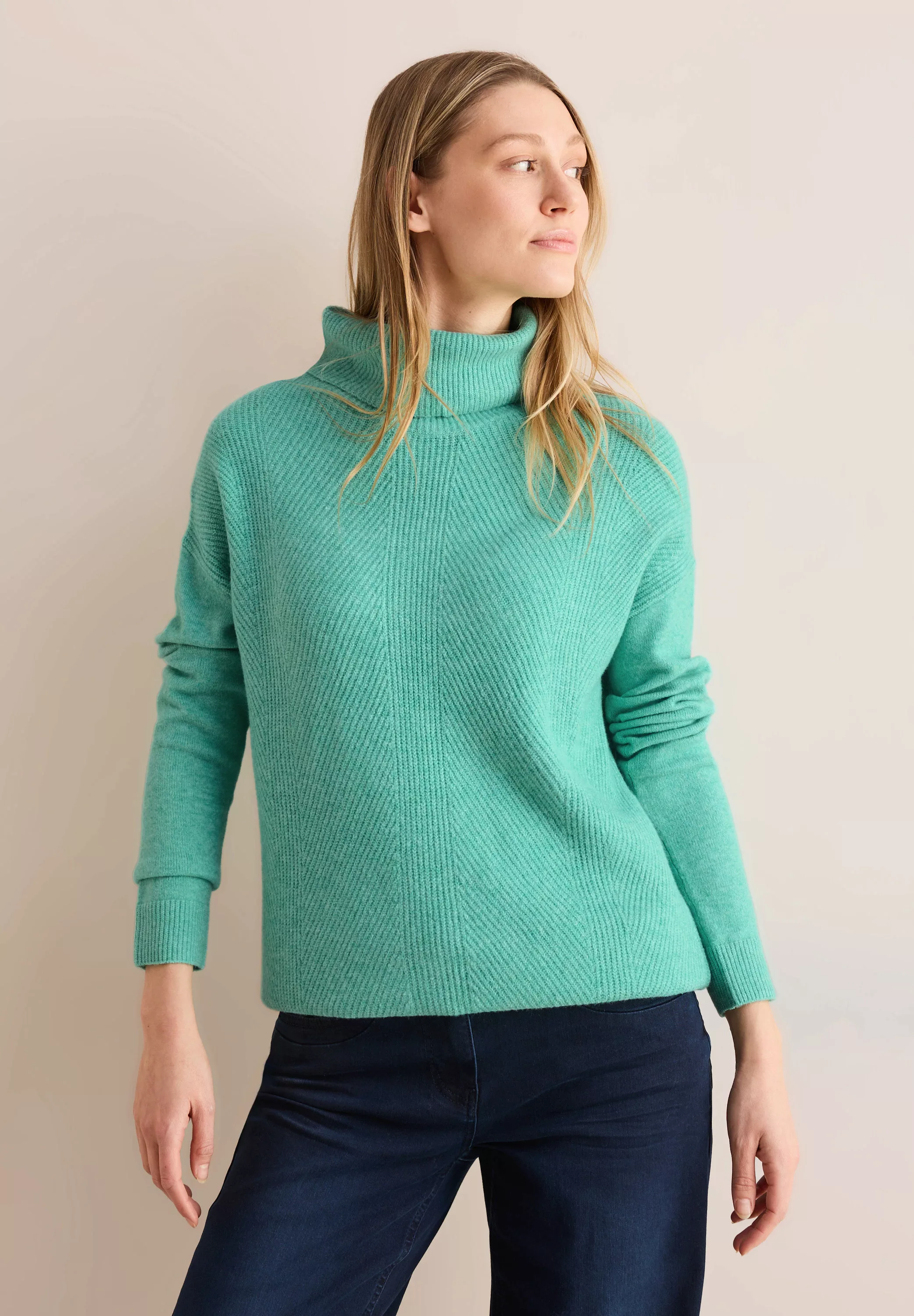 Cecil Rollkragenpullover, aus softem Materialmix günstig online kaufen