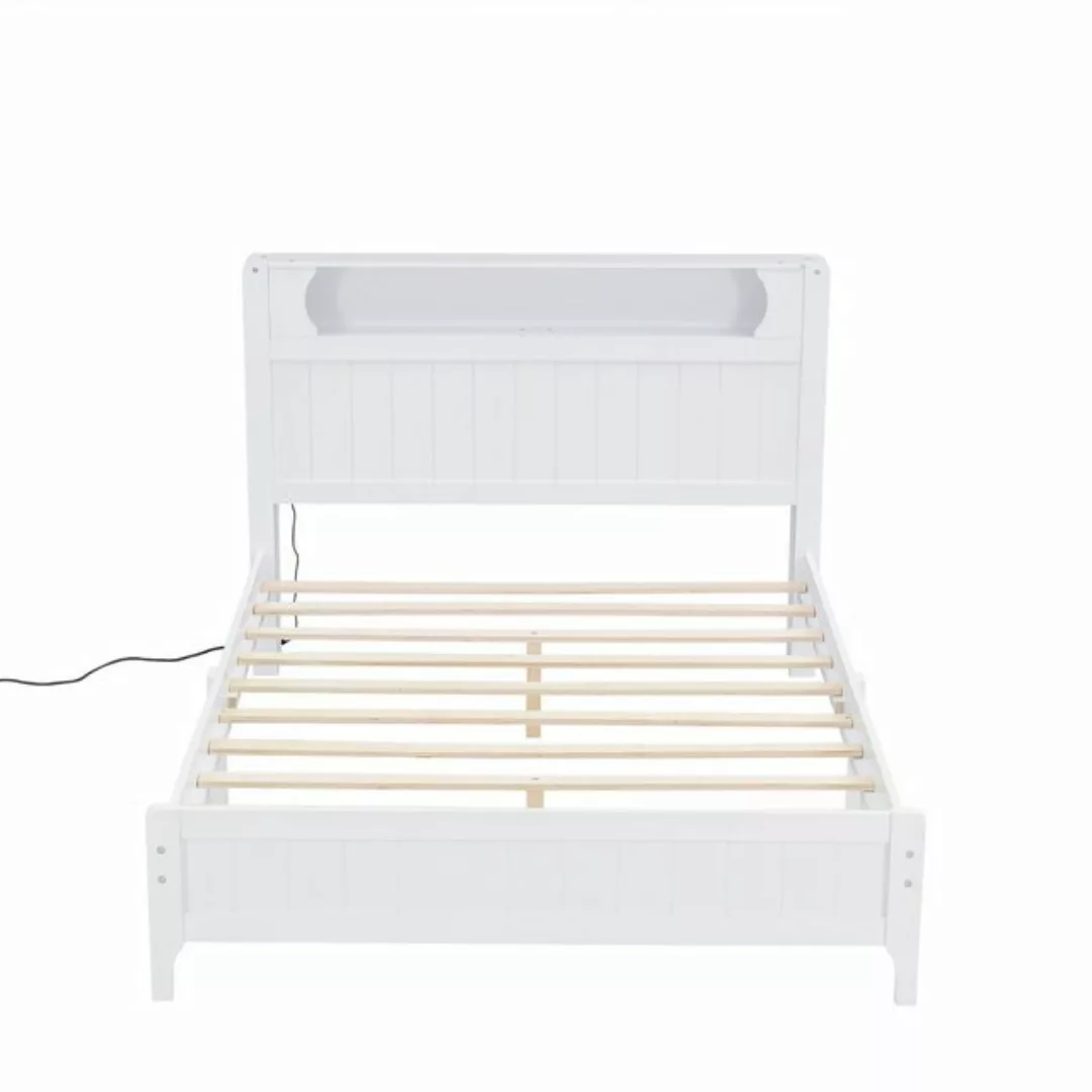 OKWISH Stauraumbett Modernes Doppelbett mit Stauraum,Kinderbett Funktionsbe günstig online kaufen