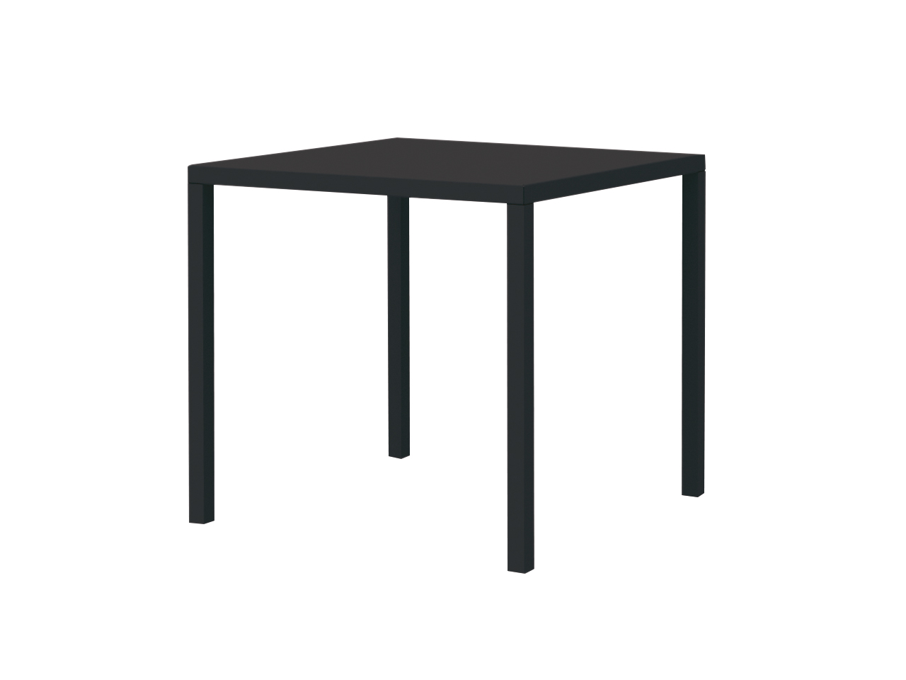 Terrassentisch Quatris 80x80x75 cm schwarz NE günstig online kaufen