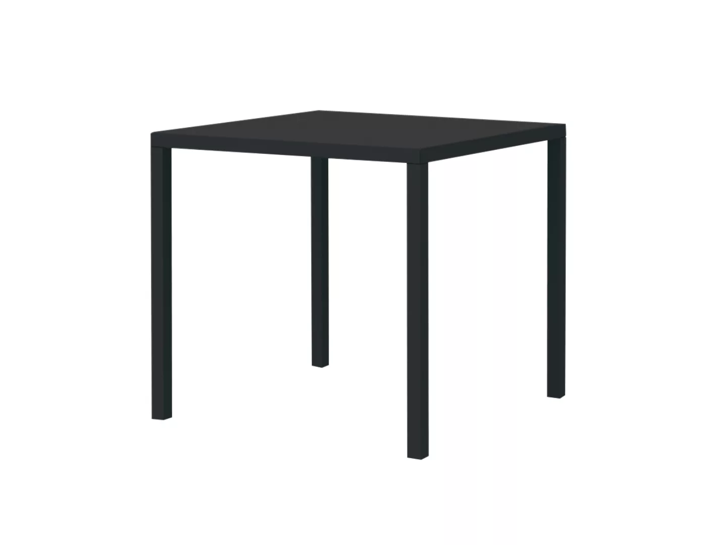 Terrassentisch Quatris 80x80x75 cm schwarz NE günstig online kaufen