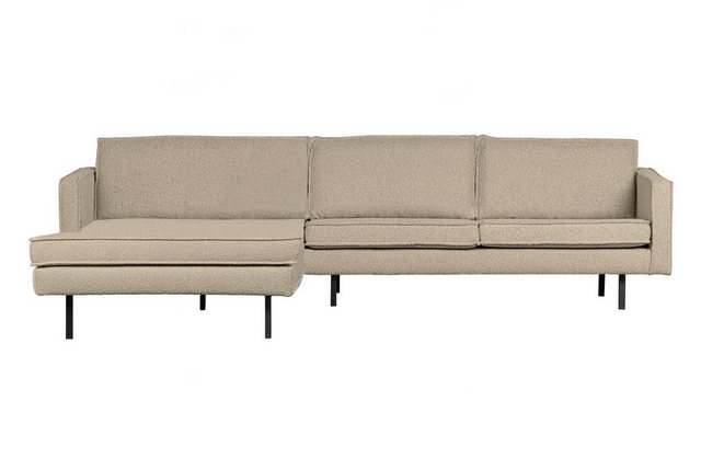 BePureHome Ecksofa Chaiselongue Rodeo aus Boucle-Stoff Links günstig online kaufen