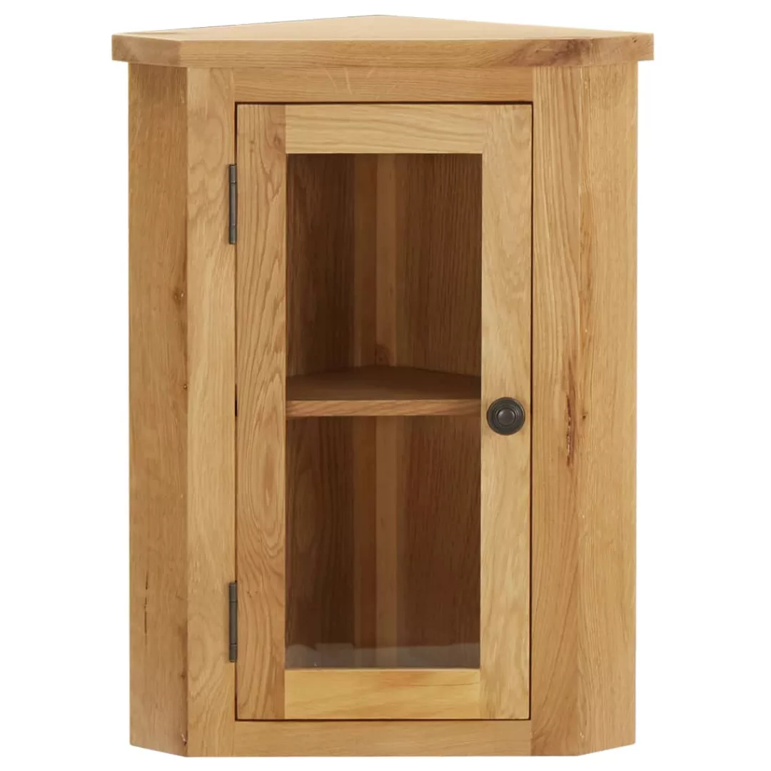 Wand-eckschrank 45 X 28 X 60 Cm Eiche Massivholz günstig online kaufen