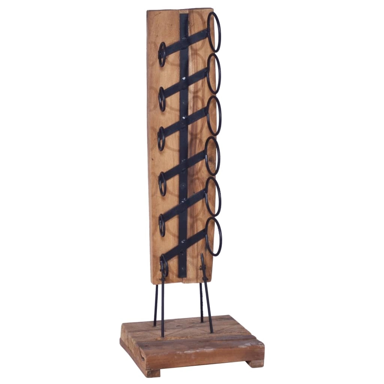 Weinständer Für 6 Flaschen 35x35x100 Cm Massivholz Teak günstig online kaufen