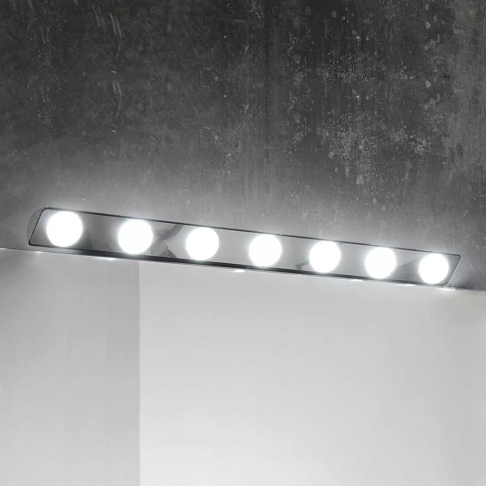 LED-Spiegellampe Hollywood, 85cm 7fl. günstig online kaufen