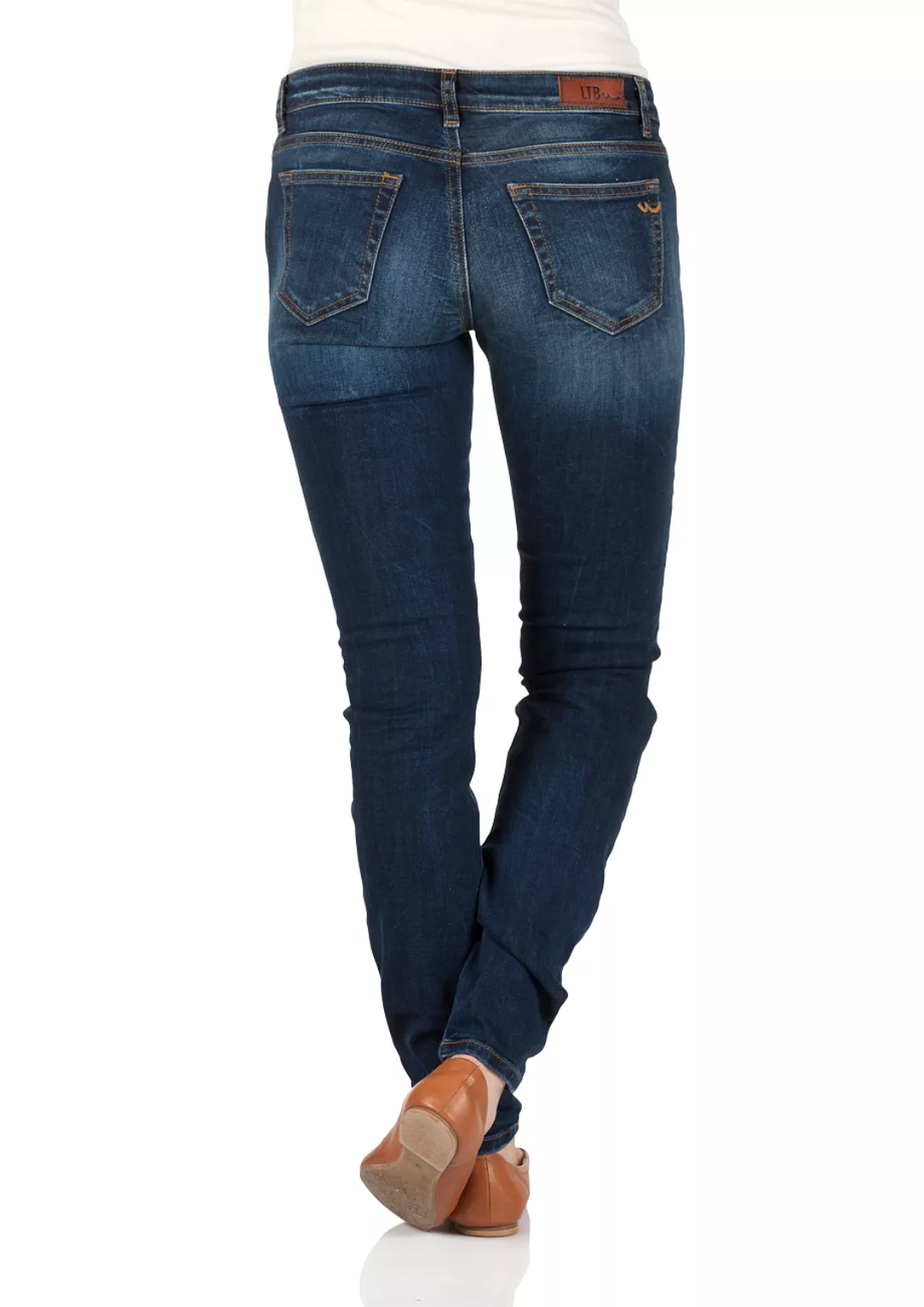 LTB Damen Jeans Clara Slim Fit - Blau - Saniel Wash günstig online kaufen