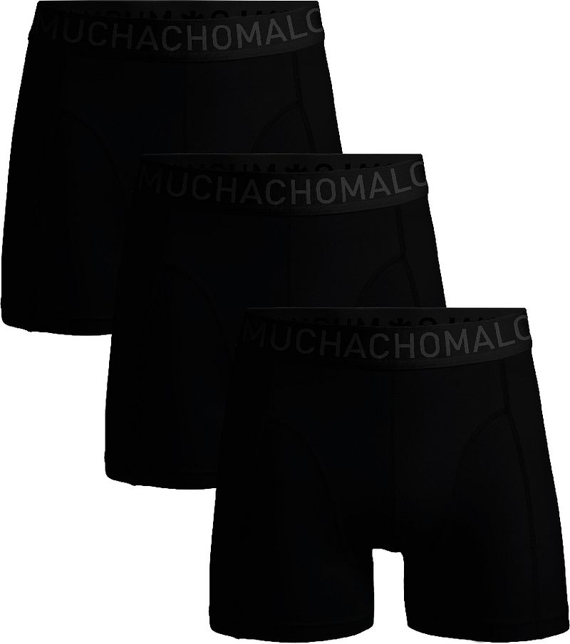 Muchachomalo Boxershorts Microfiber 3er-Pack Schwarz 31 - Größe XL günstig online kaufen