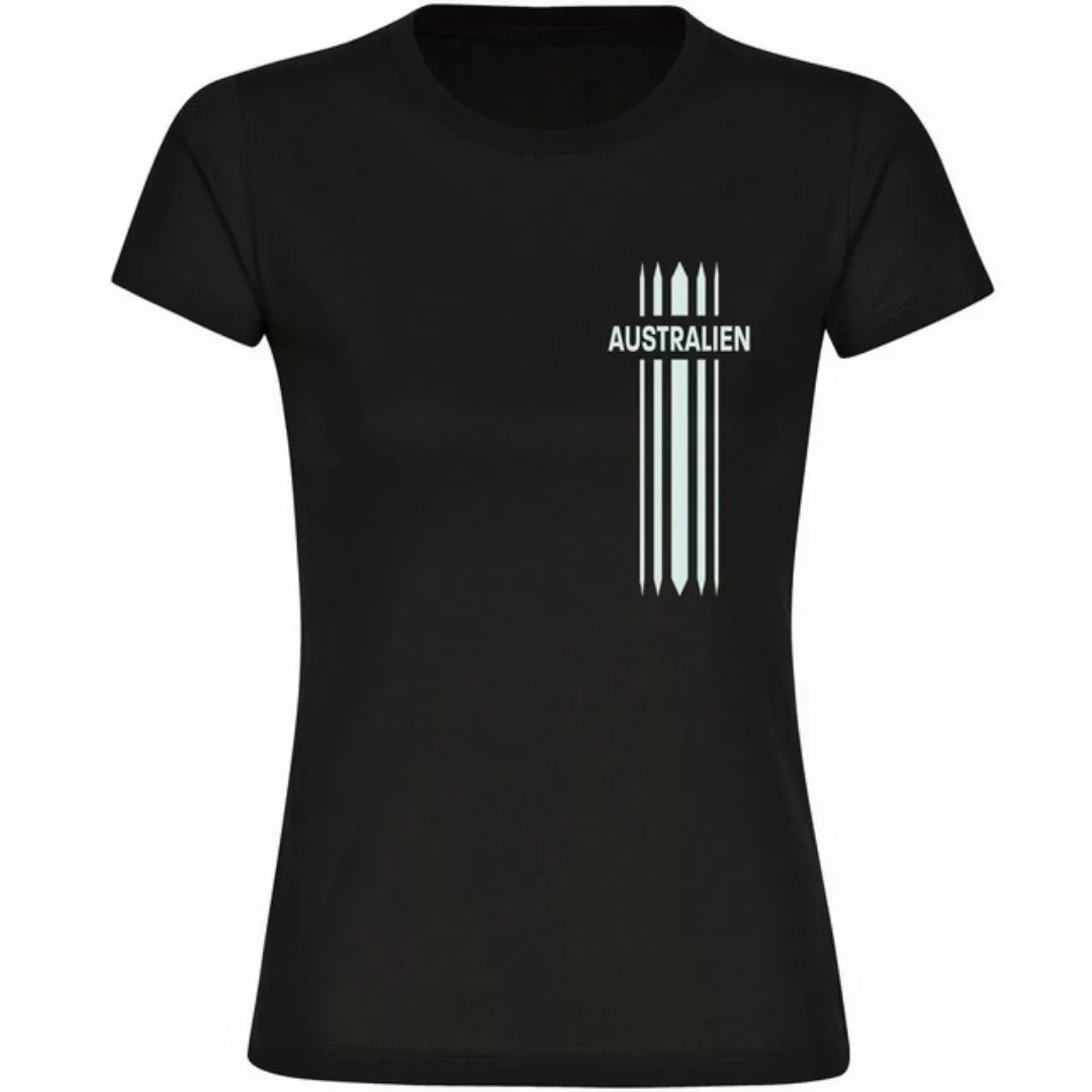 multifanshop T-Shirt Damen Australien - Streifen - Frauen günstig online kaufen