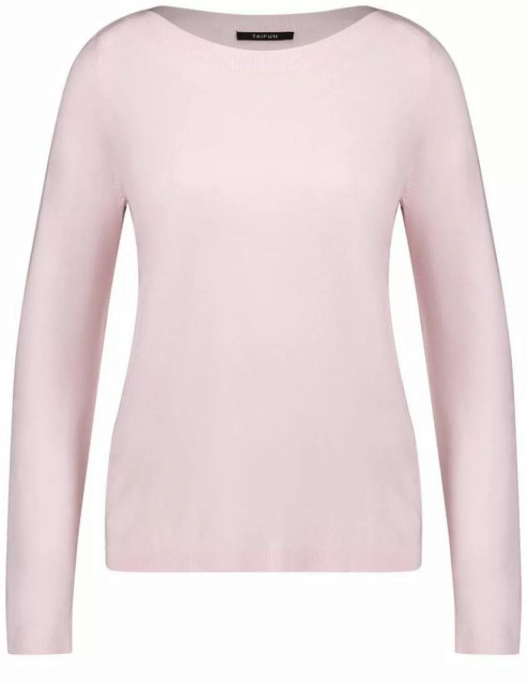 Taifun Rundhalspullover Basic Pullover mit U-Bootausschnitt günstig online kaufen