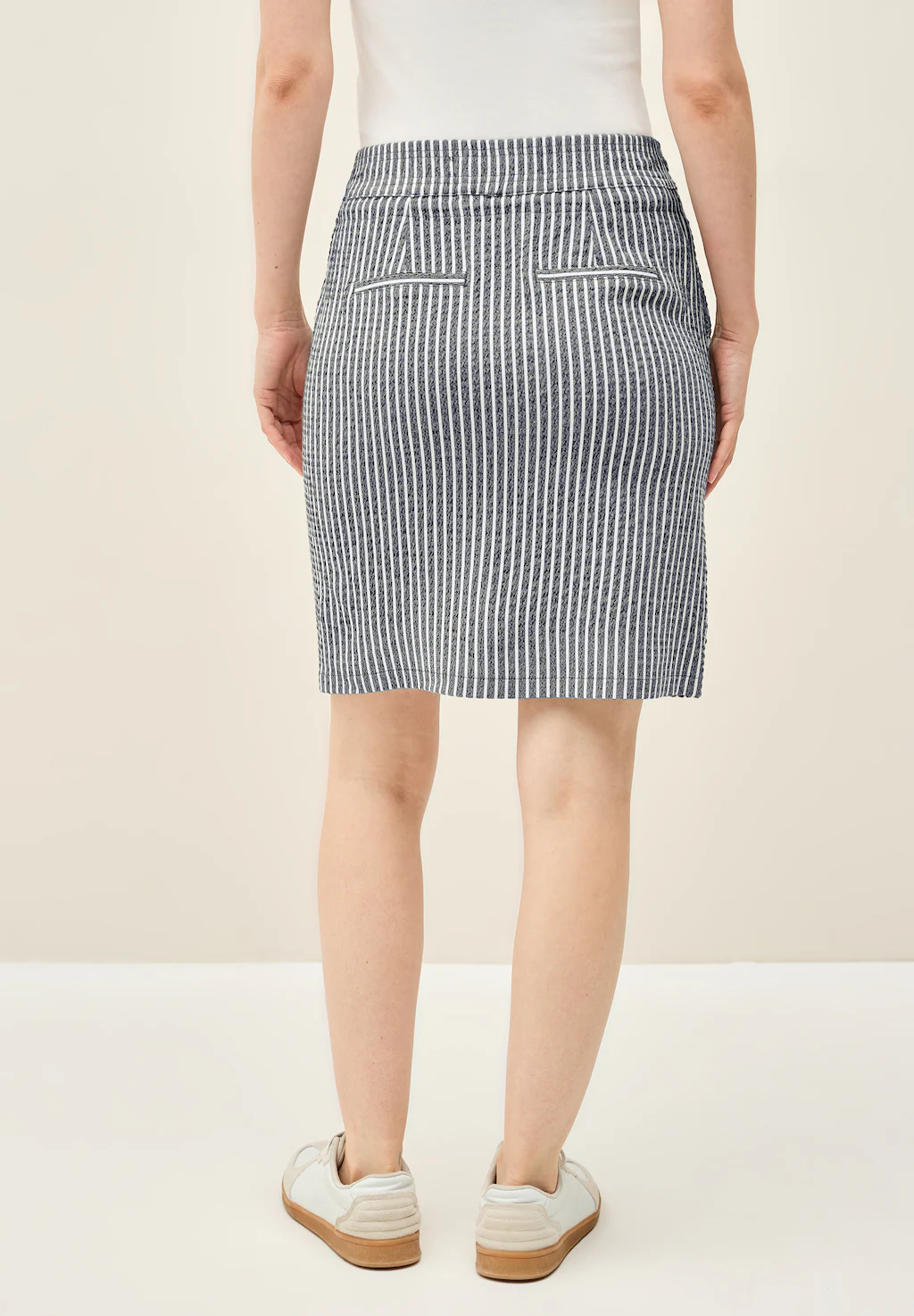 Cecil Minirock, softer Materialmix günstig online kaufen