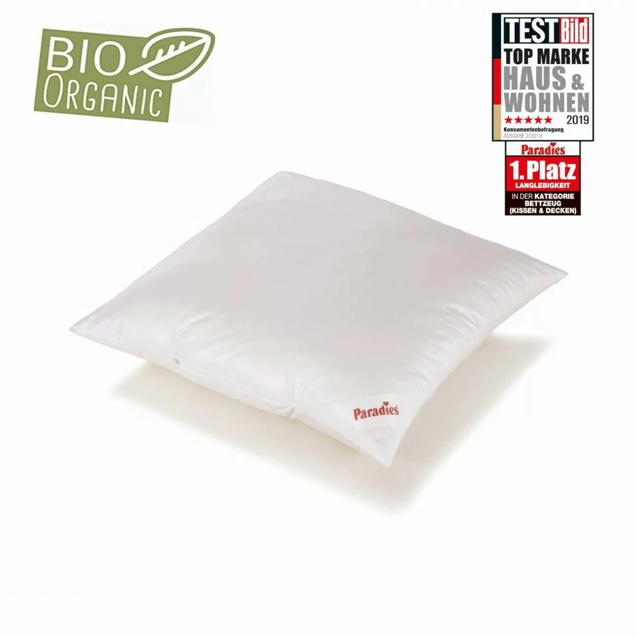 Paradies Softy medium Bio Kopfkissen Kissen Faserkissen Nackenkissen 40x80 günstig online kaufen