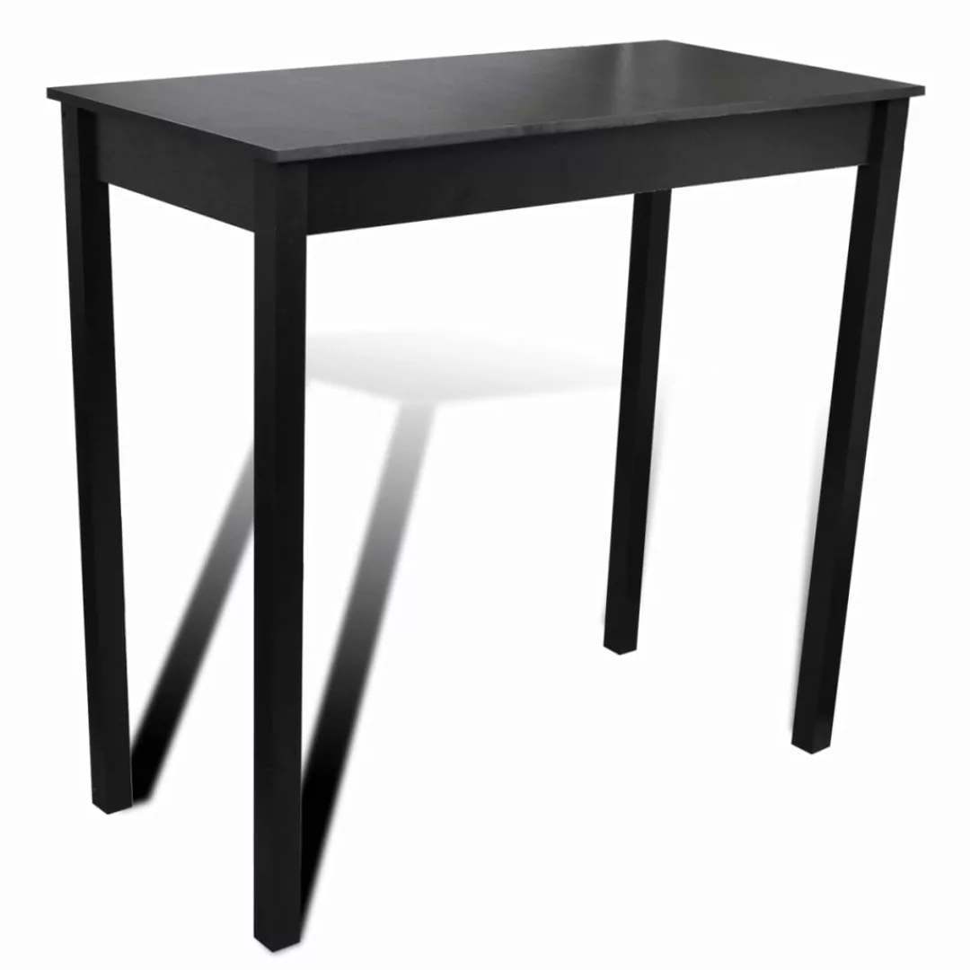 Bartisch Mdf Schwarz 115x55x107 Cm günstig online kaufen