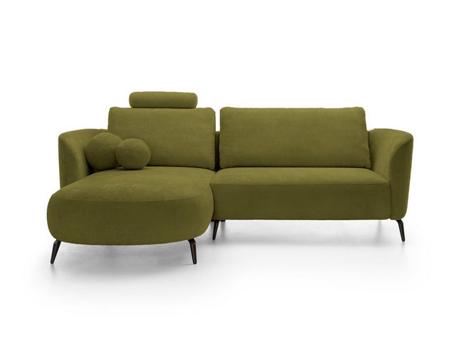 Goldstoff Ecksofa Zenit – L-förmiges Sofa mit Schlaffunktion, Stauraum & De günstig online kaufen