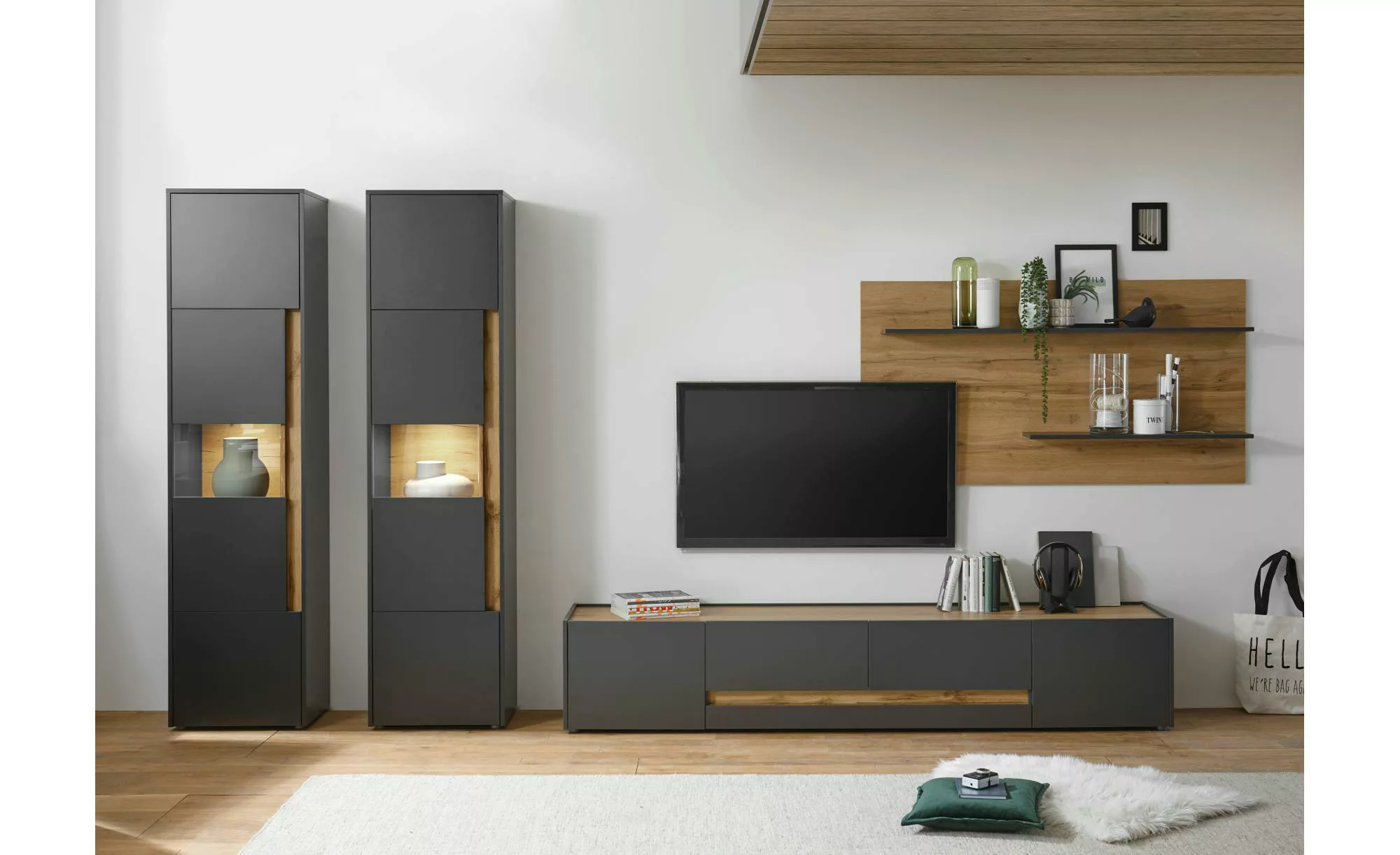 INOSIGN Wohnwand "City/Giron, moderne Anbauwand, Komplettset in vielen Farb günstig online kaufen