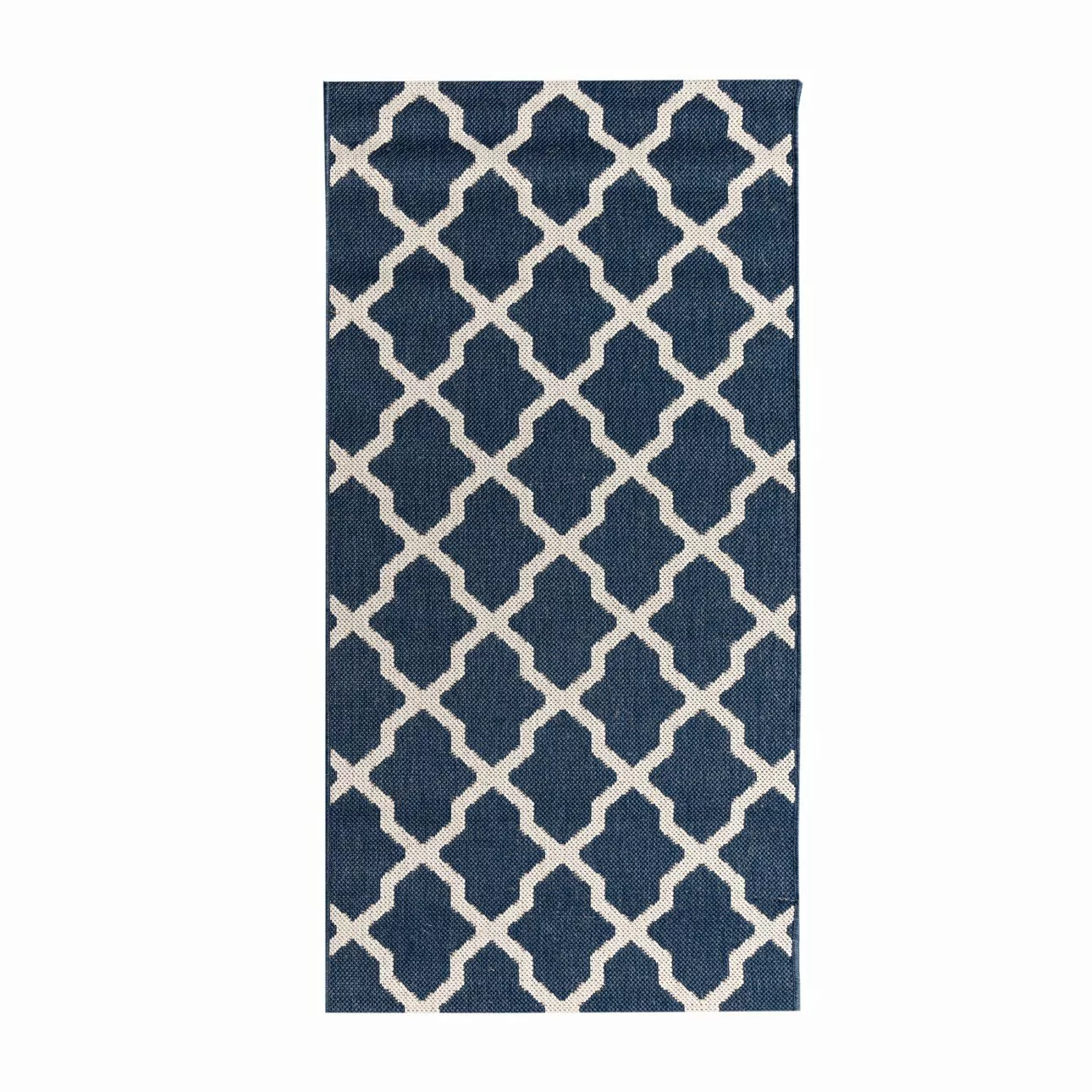 Teppich Cottage blue/ wool 67x130cm, 67 x 130 cm günstig online kaufen