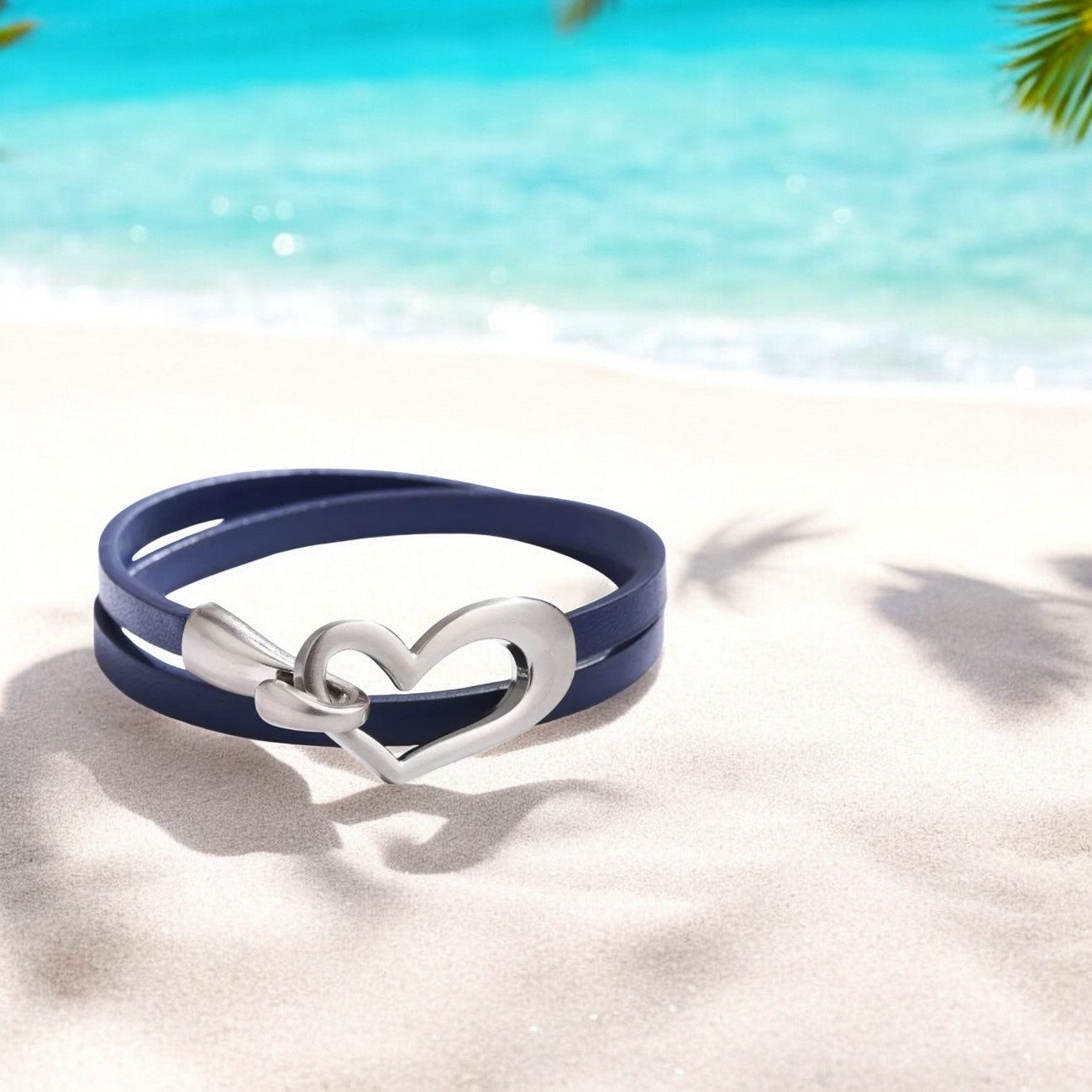 KARMA Wickelarmband Damen Herz PU Leder günstig online kaufen