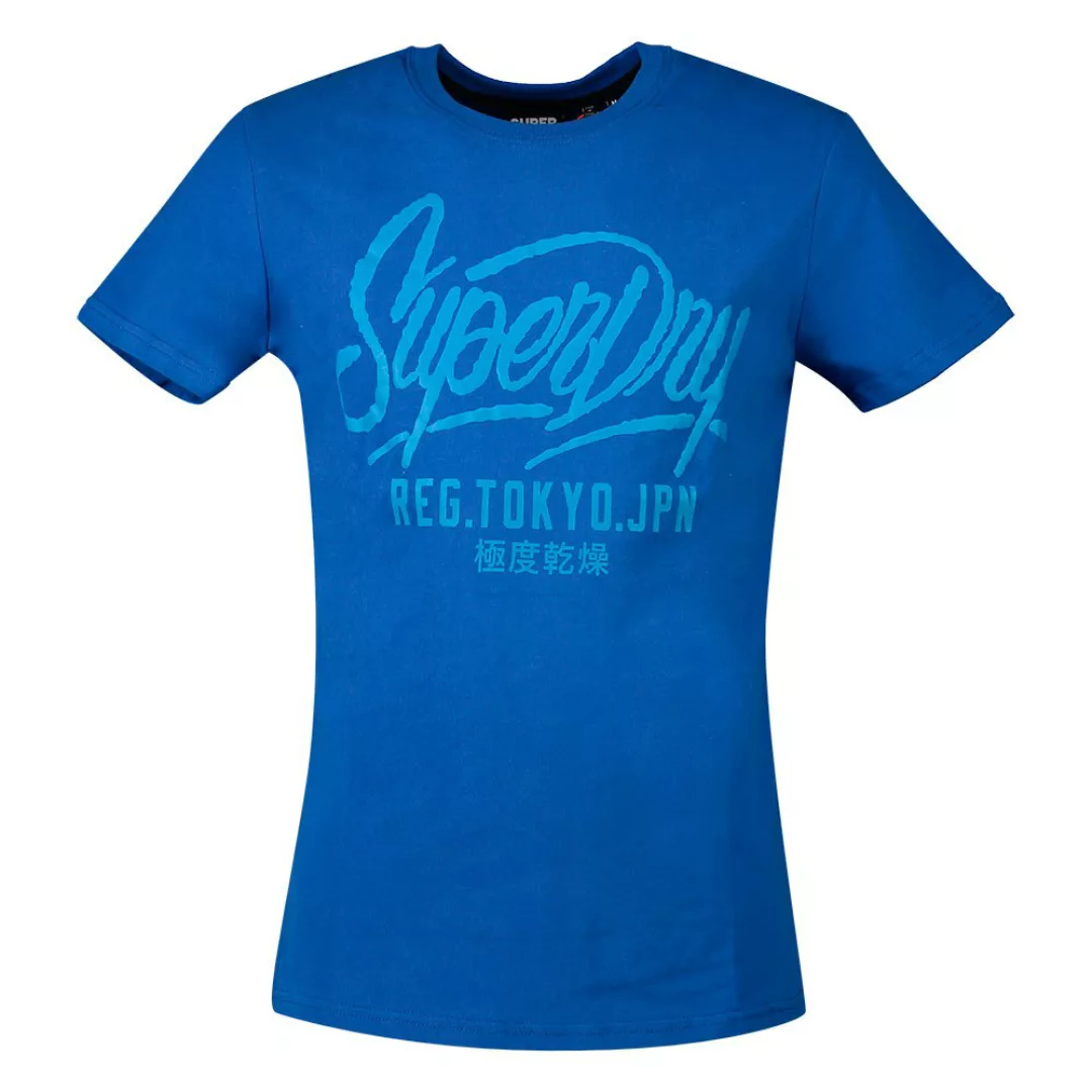 Superdry Neon Classic Kurzarm T-shirt S True Blue günstig online kaufen