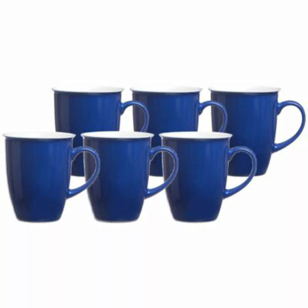 Ritzenhoff & Breker DOPPIO Kaffeebecher 320 ml Indigo Blau 6er Set Kaffeebe günstig online kaufen