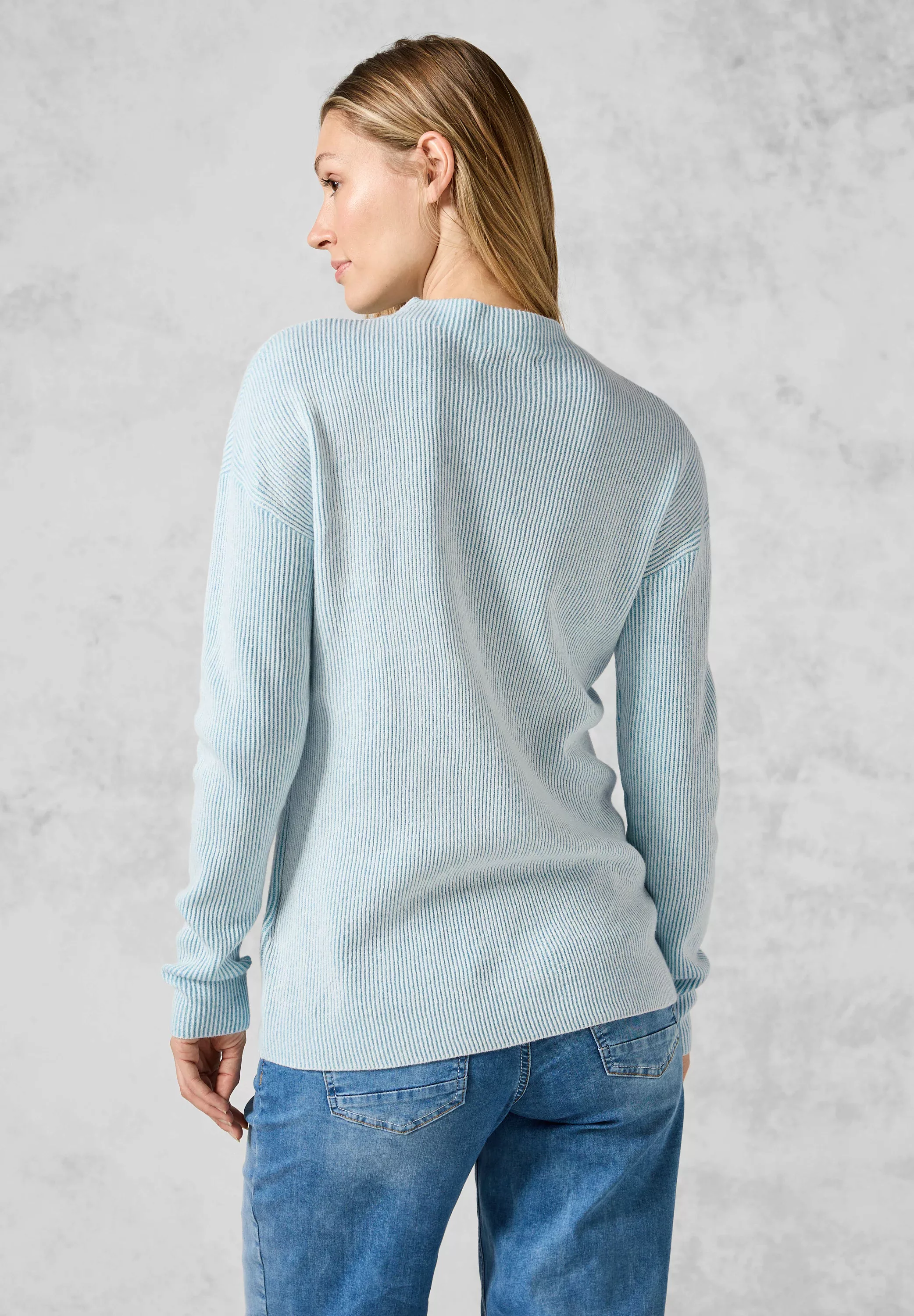 Cecil Strickpullover, mit Materialmix günstig online kaufen