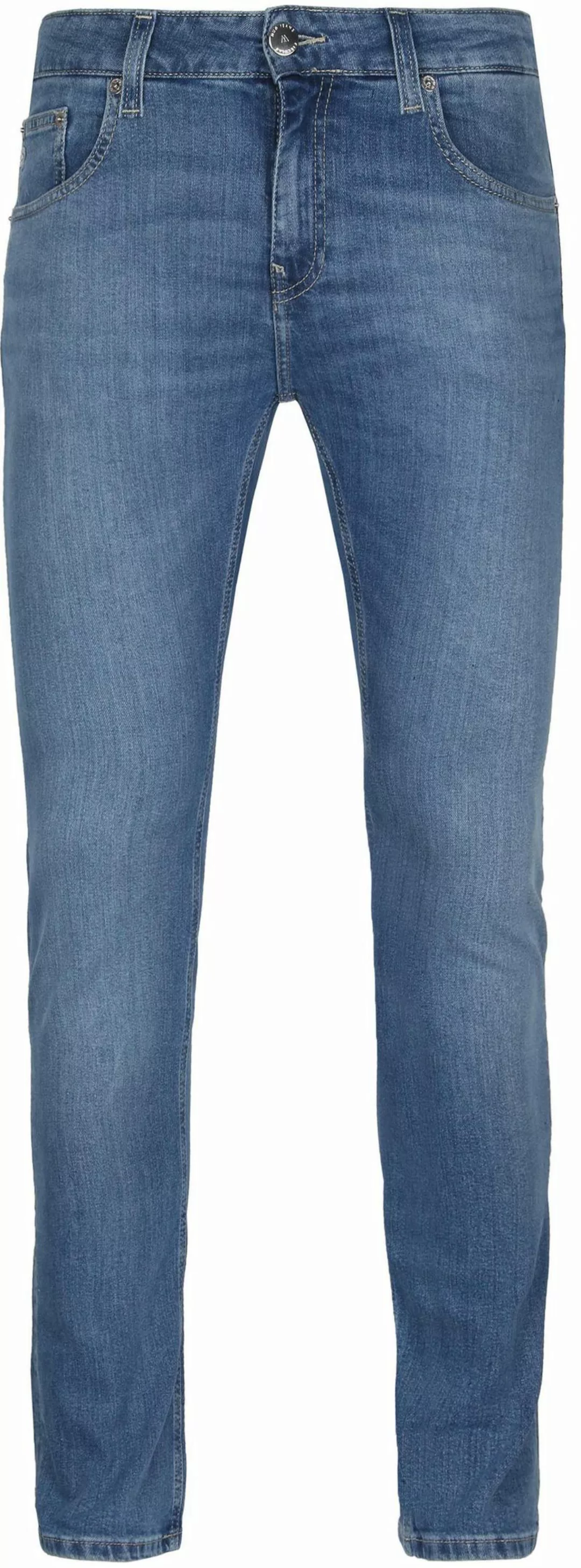 MUD Jeans Denim Slim Lassen Fan Stone Blau - Größe W 36 - L 34 günstig online kaufen