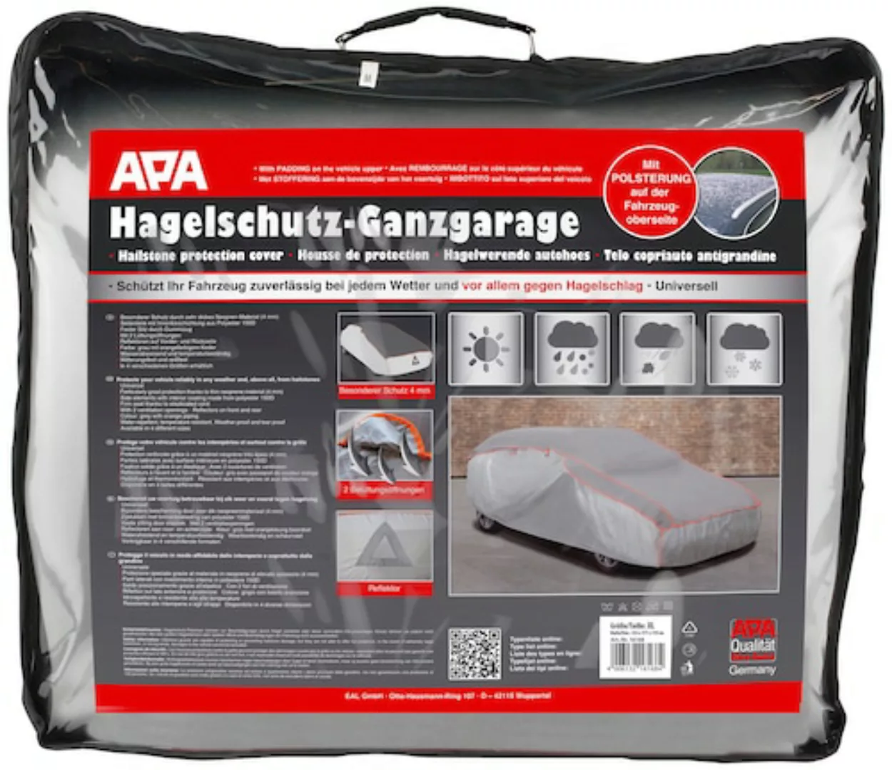 Apa Hagelschutz-Ganzgarage mit Gummizug PKW Gr. XL (H x B x L)119 x 177 x 5 günstig online kaufen