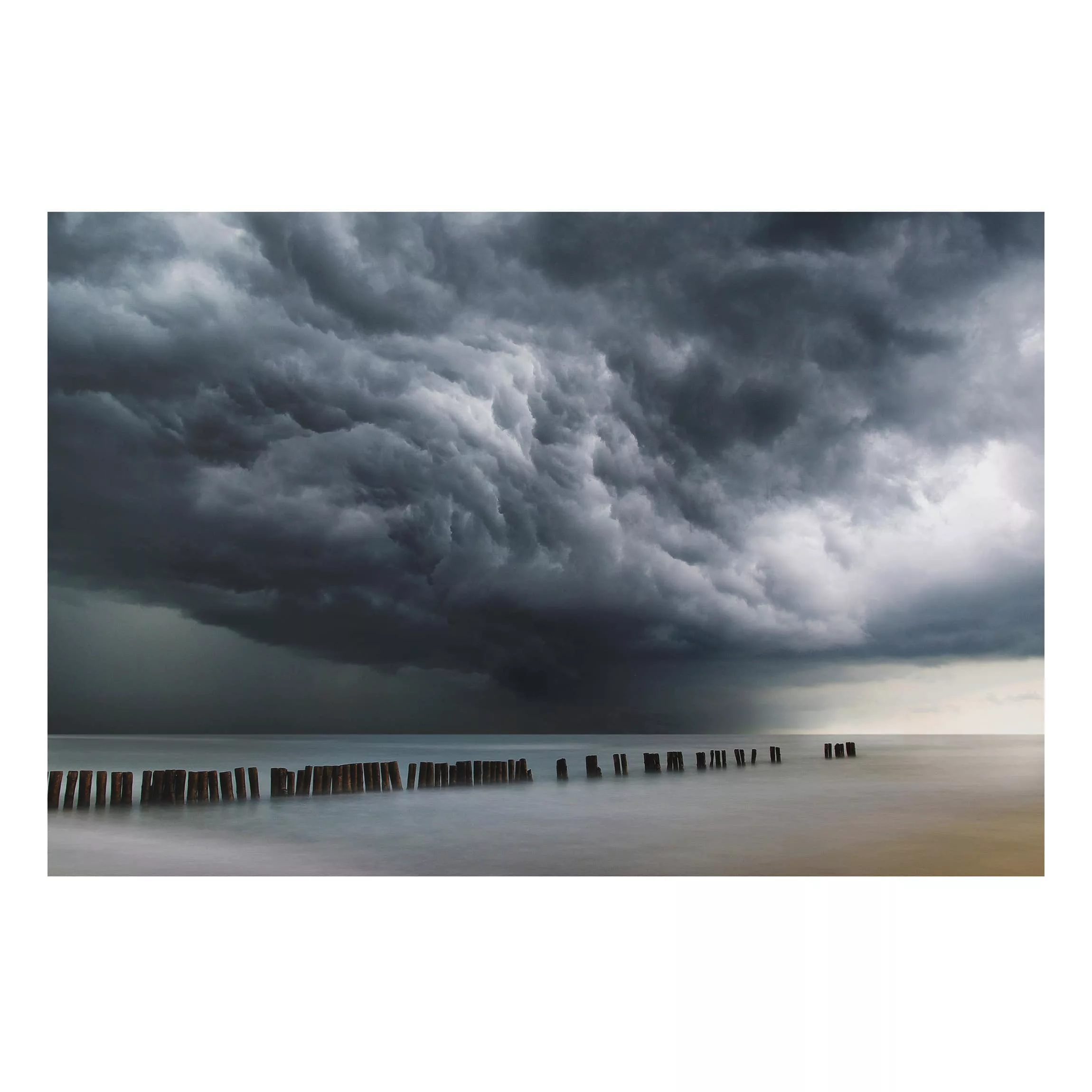 Alu-Dibond Bild Natur & Landschaft - Querformat 3:2 Sturmwolken über der Os günstig online kaufen