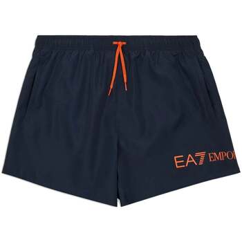 Ea7 Emporio Armani  Badeshorts Logo Swim Shorts Armani Blue/Tanger günstig online kaufen