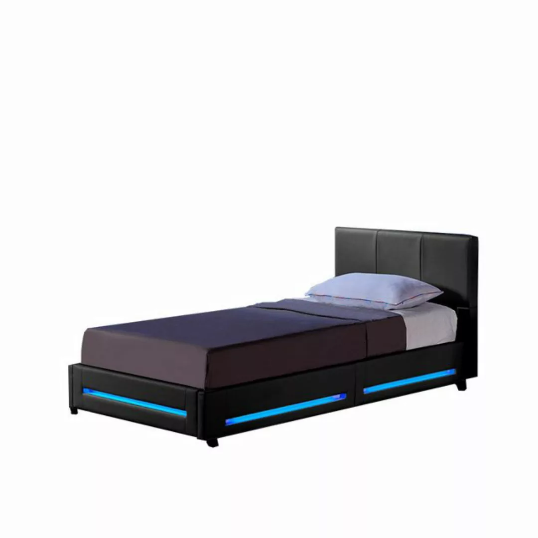 HOME DELUXE Bett LED Bett ASTEROID (Set, 3-tlg., inkl. Lattenrost, Matratze günstig online kaufen