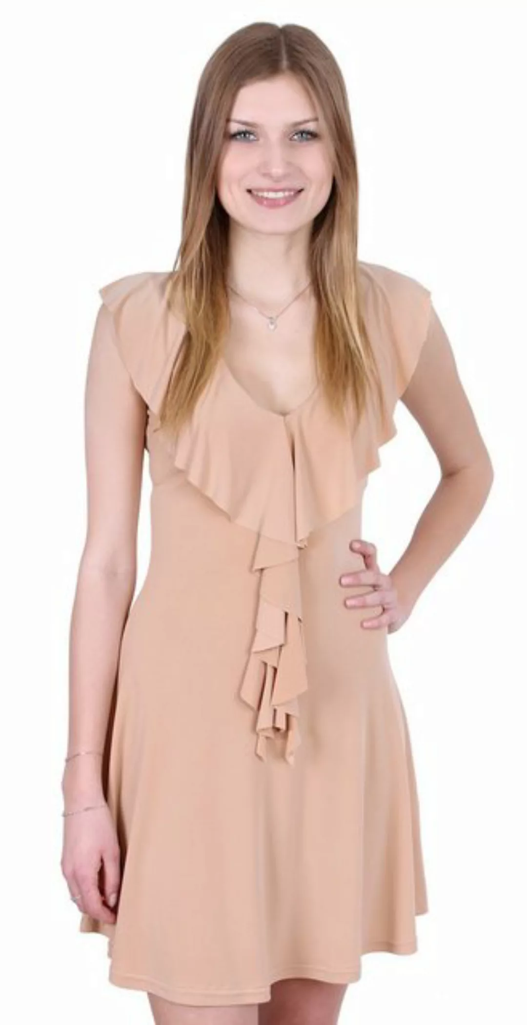 Sarcia.eu Minikleid John Zack Sexy Mini Kleid mit V-Ausschnitt und Rüschen, günstig online kaufen