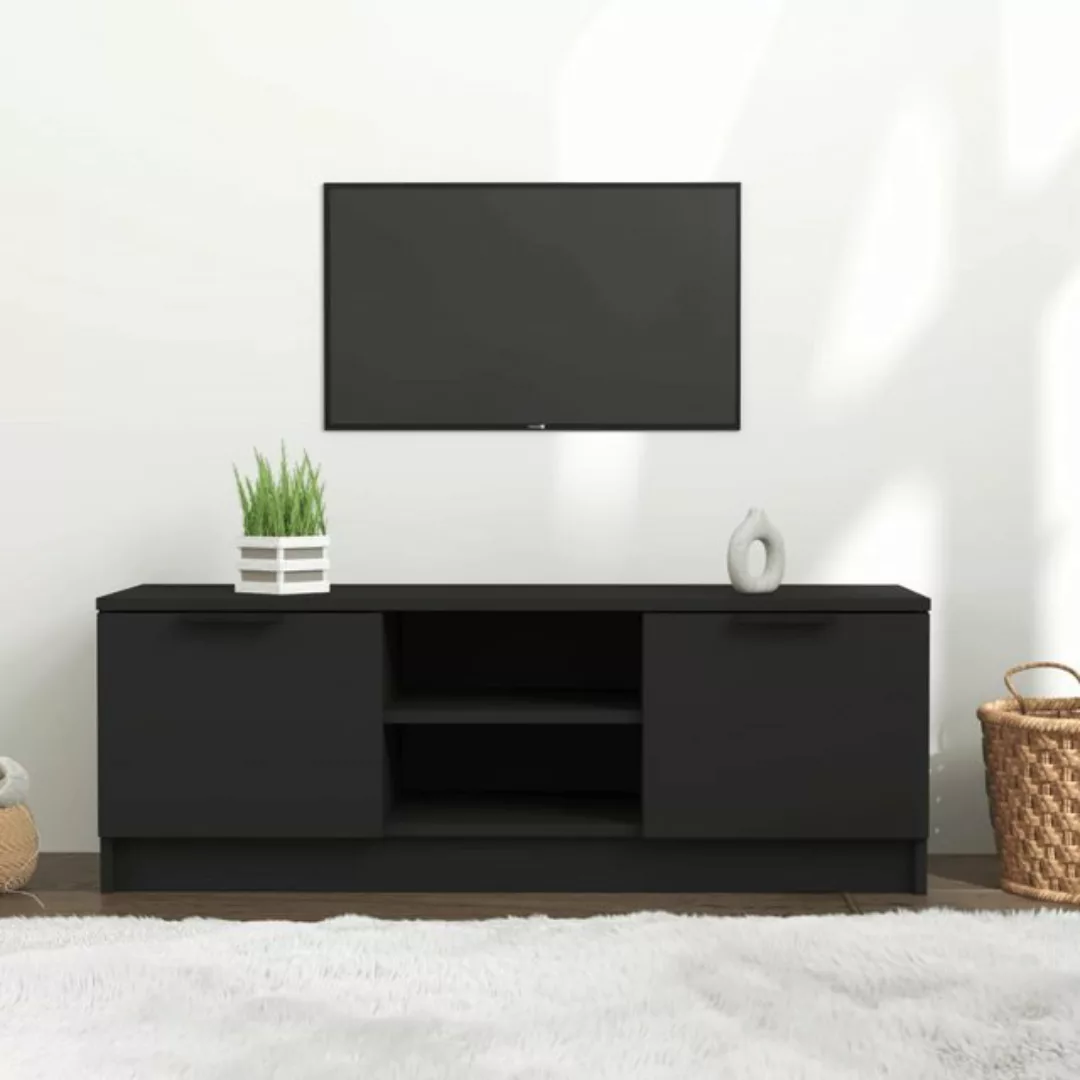 vidaXL TV-Schrank TV-Schrank Schwarz 102x35x36,5 cm Spanplatte Lowboard günstig online kaufen