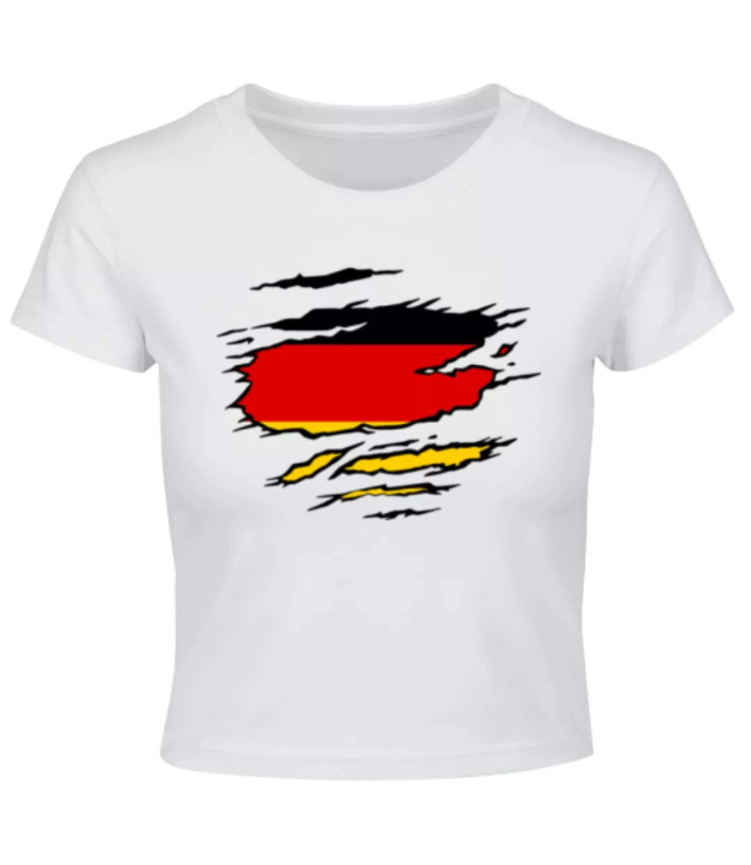 Zerrissene Fahne Deutschland · Crop T-Shirt günstig online kaufen