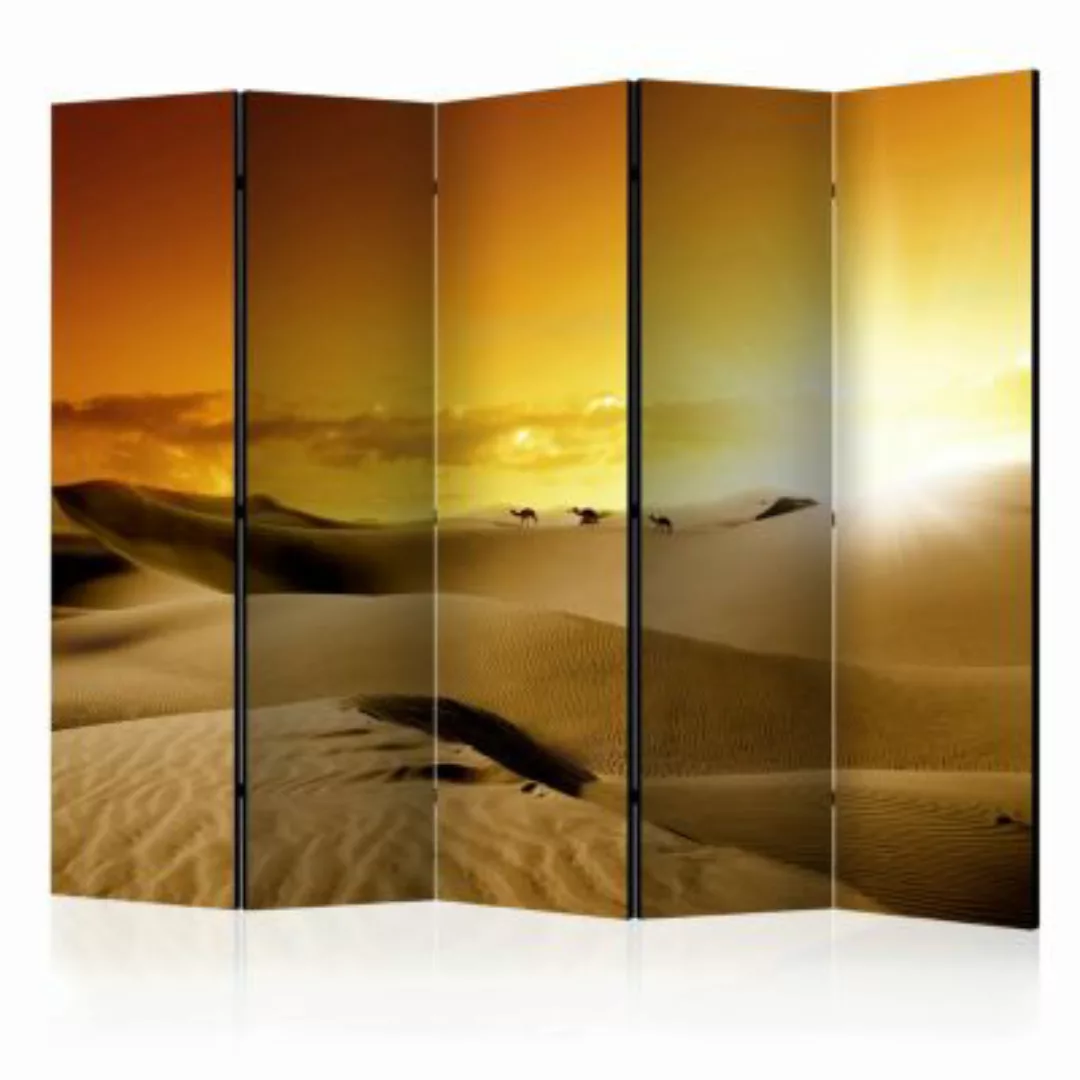 artgeist Paravent March of camels II [Room Dividers] gelb-kombi Gr. 225 x 1 günstig online kaufen