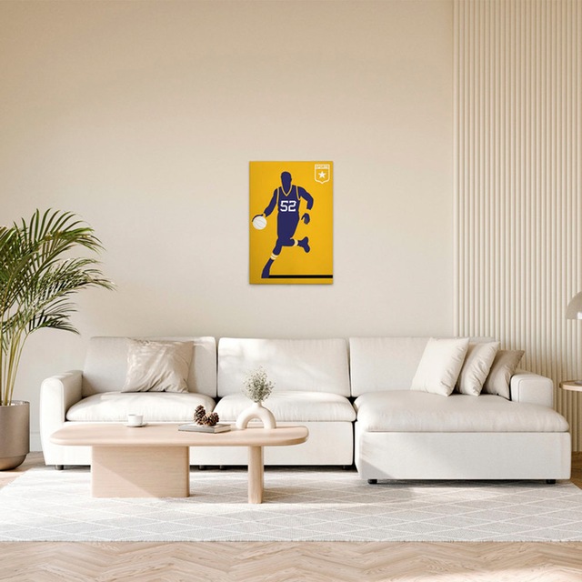 A.S. Création Leinwandbild "Basketball - Wandbild Gelb Violett Keilrahmen K günstig online kaufen