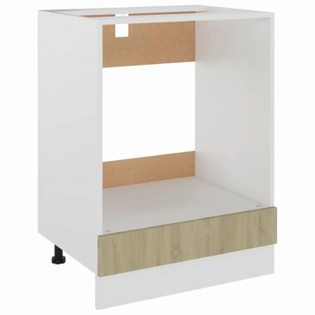 vidaXL Unterschrank Herdumbauschrank Sonoma Eiche 60x46x81,5 cm Spanplatte günstig online kaufen