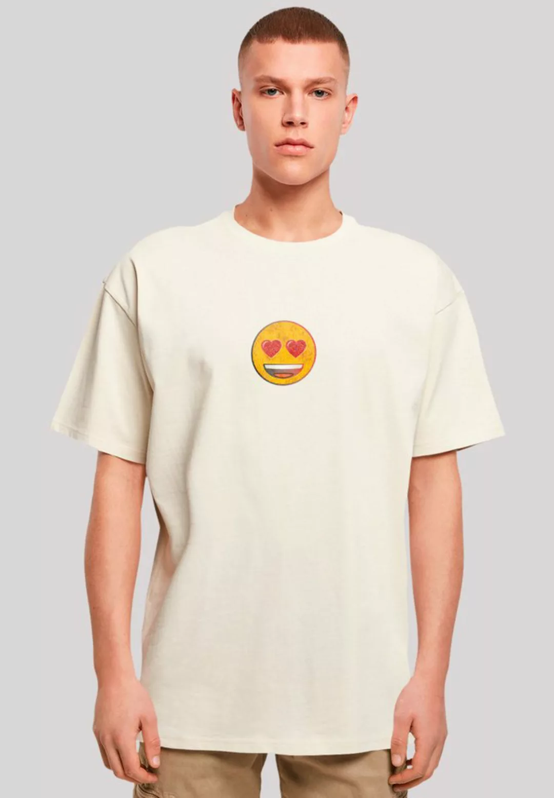 emoji couture T-Shirt Smiling furry yellow face jewel hearted eyes Premium günstig online kaufen