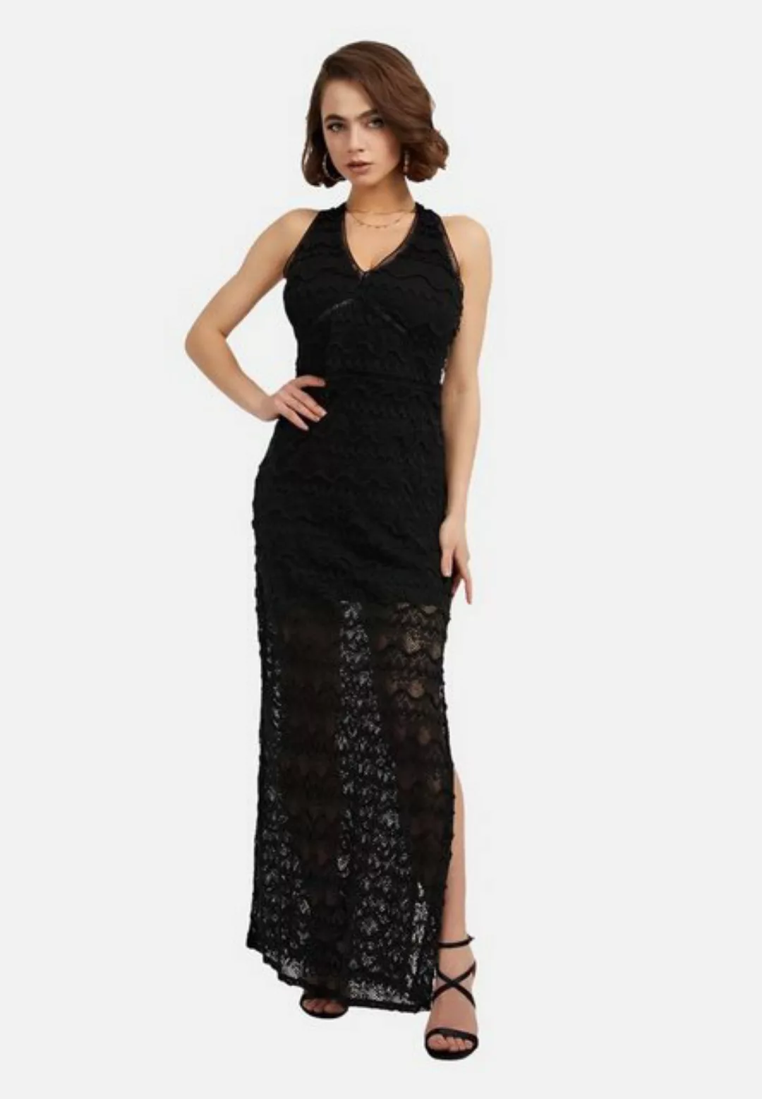 Guess Sommerkleid Kleider Ärmelloses Sommerkleid LIZA LONG DRESS mit (1-tlg günstig online kaufen