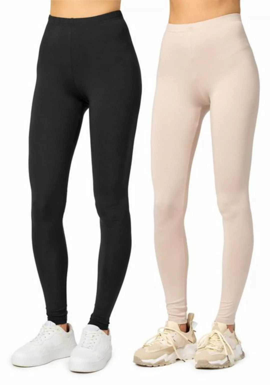 Merry Style Leggings 2er Pack Viskose Damen Lang Hose MS10-143 (2-tlg) günstig online kaufen