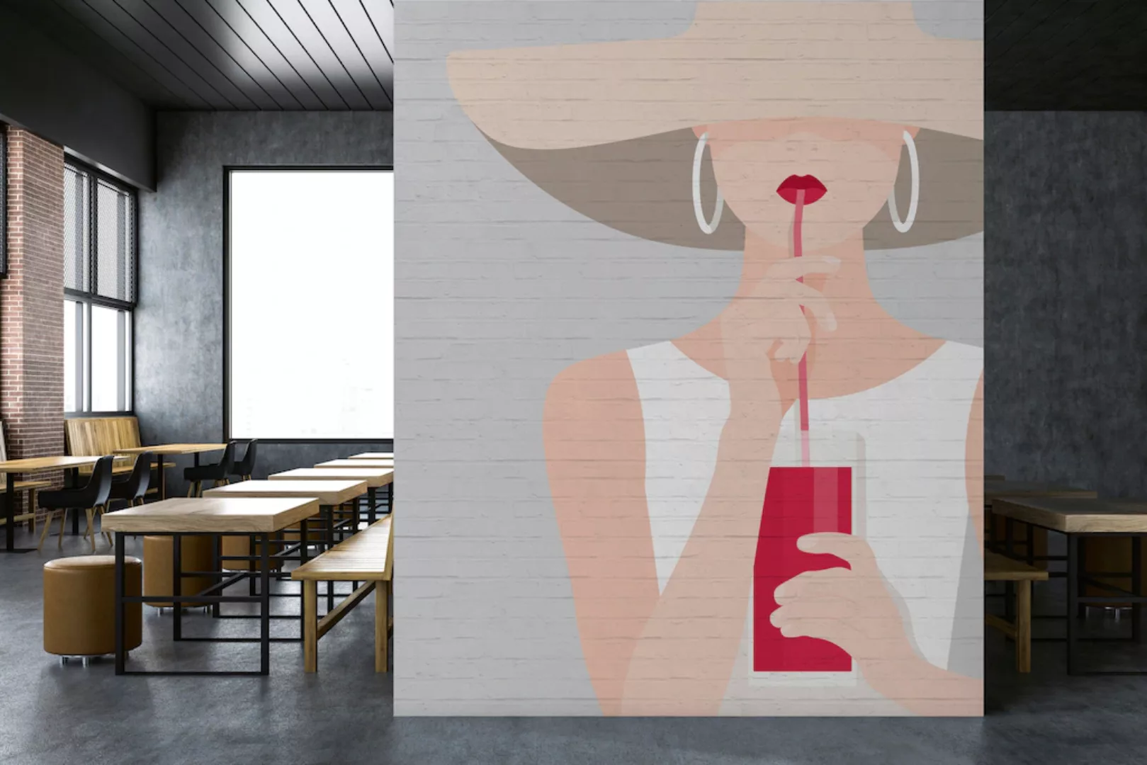 living walls Fototapete »ARTist Audrey«, Vlies, Wand, Schräge günstig online kaufen