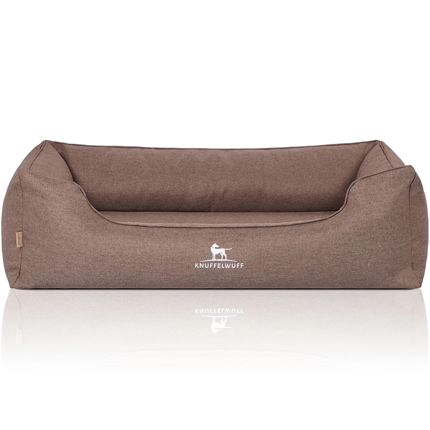 Knuffelwuff Hundebett Wippo Orthopädisch Velours XL 105 x 75cm Potatoe günstig online kaufen