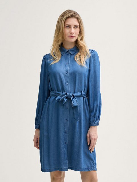 TOM TAILOR Sommerkleid Blusenkleid mit Gürtel günstig online kaufen