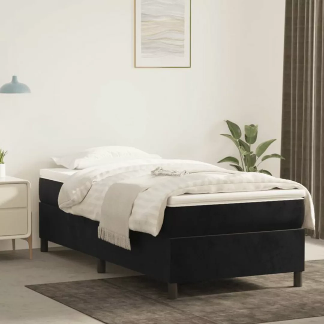 Vidaxl Boxspringbett Schwarz 90x190 Cm Samt günstig online kaufen