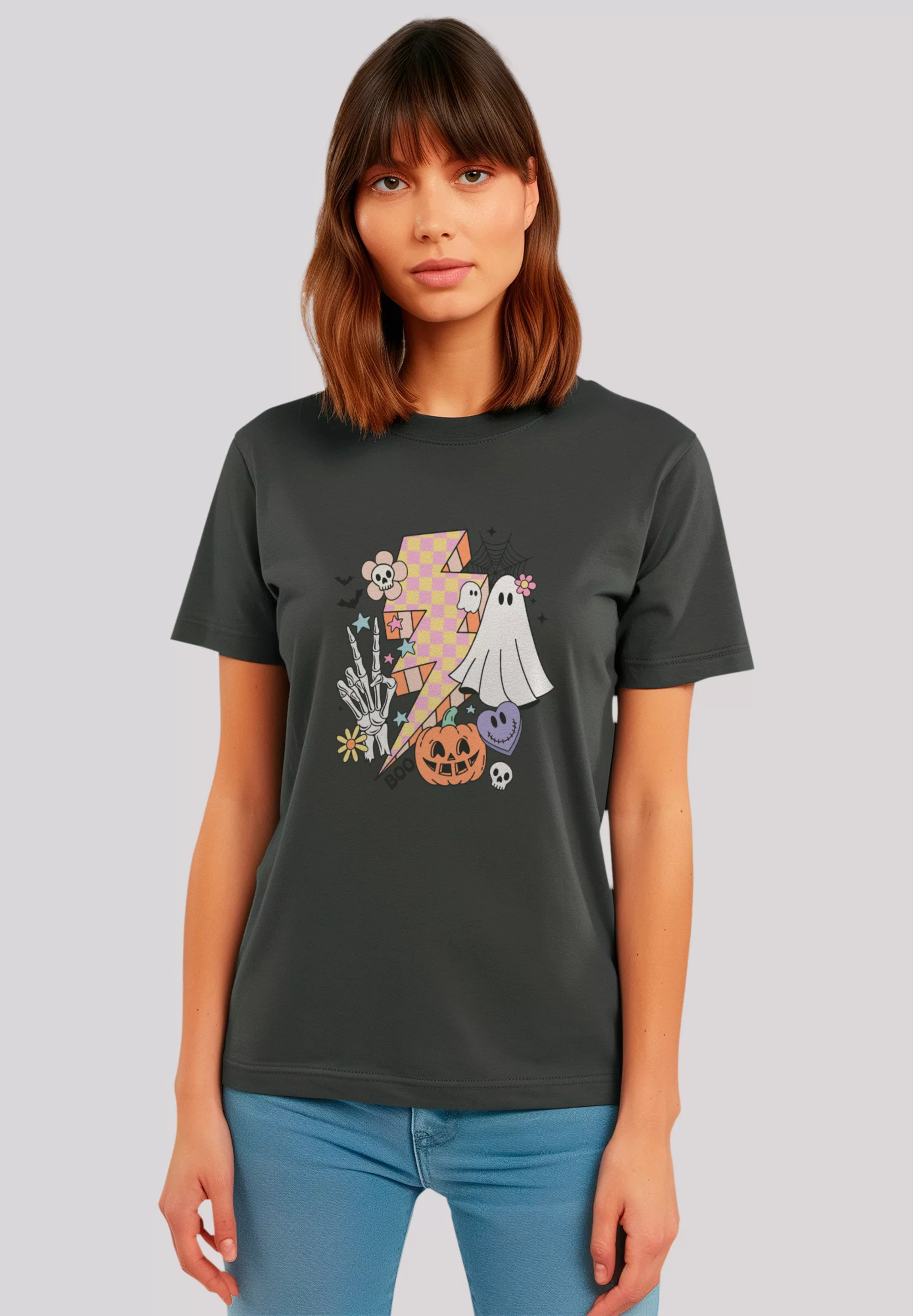 F4NT4STIC T-Shirt "Retro Halloween Lightning", Premium Qualität, Unisex Sch günstig online kaufen