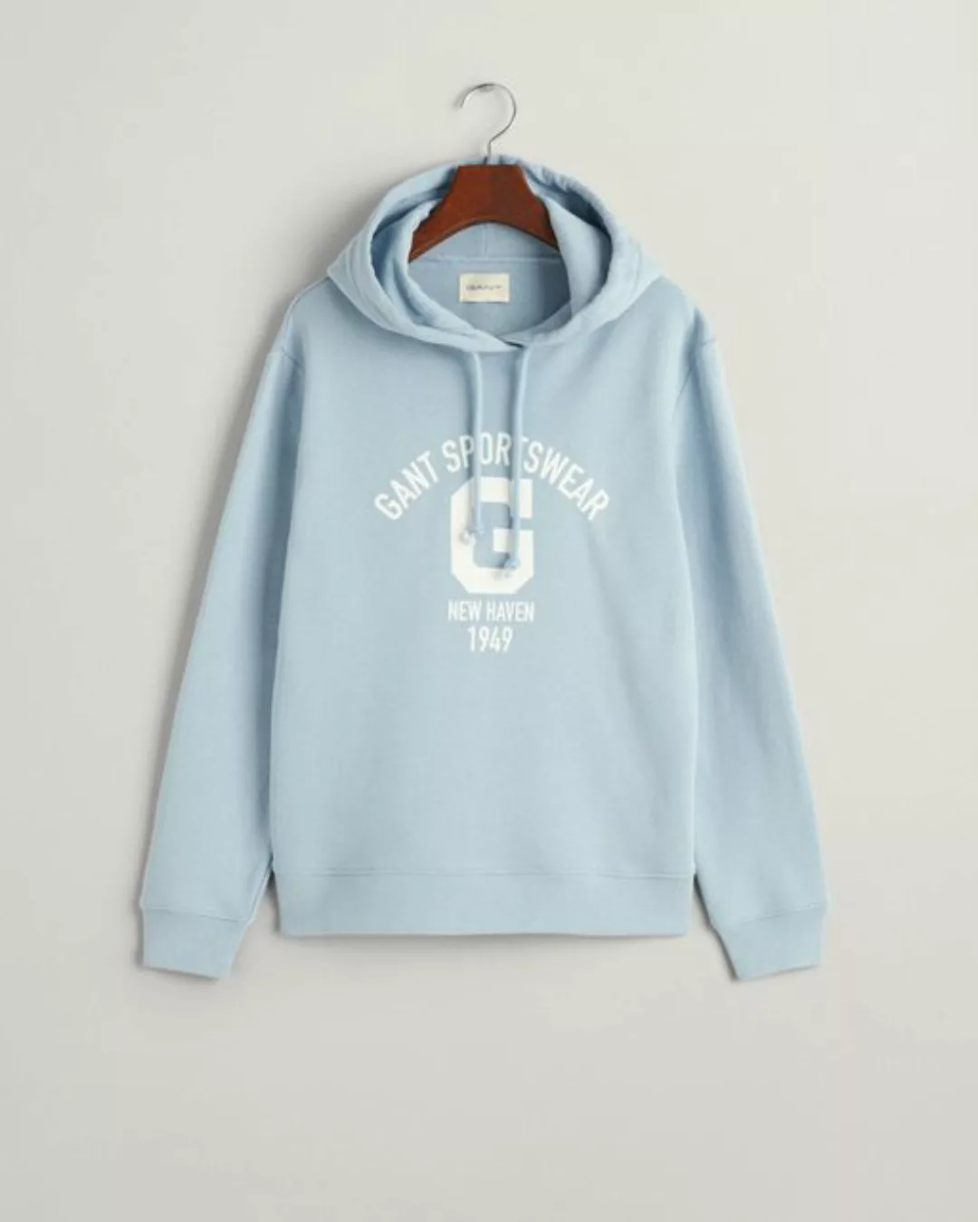 Gant Hoodie REG LOGO HOODIE, DOVE BLUE günstig online kaufen