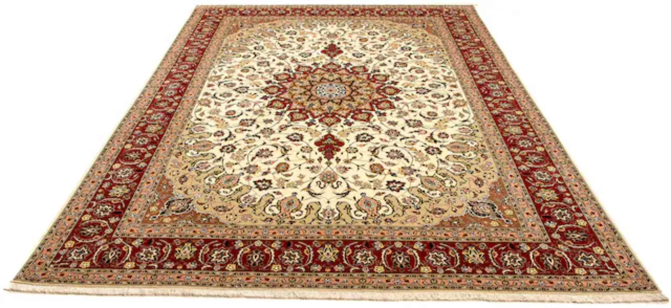 morgenland Orientteppich »Perser - Täbriz - Royal - 350 x 251 cm - beige«, günstig online kaufen