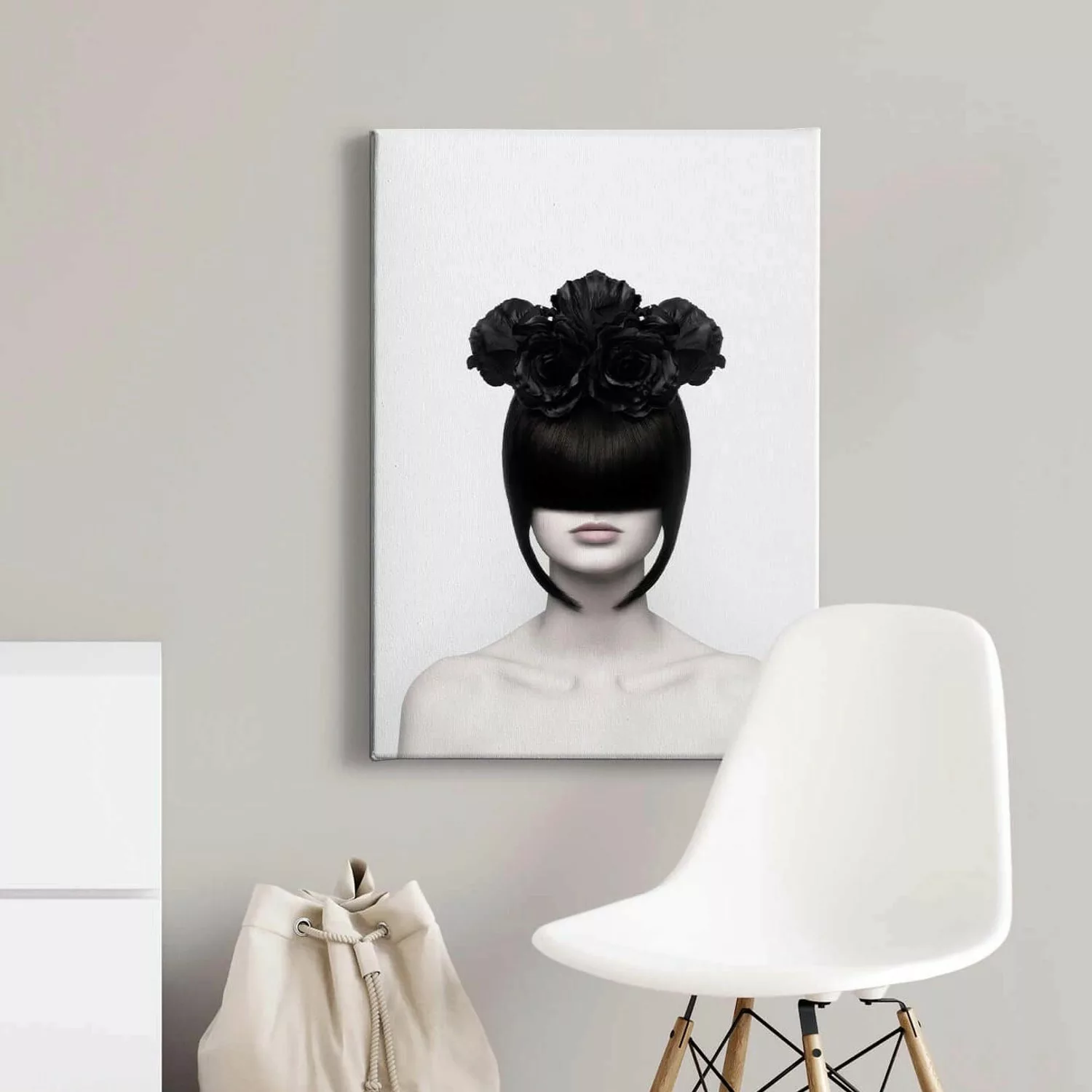 Bricoflor Ausgefallenes Wandbild In Schwarz Weiß Modernes Leinwandbild Mit günstig online kaufen