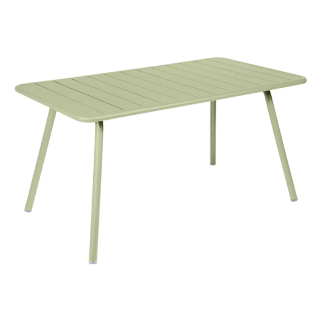 rechteckiger Tisch Luxembourg metall grün / 6 Personen - 143 x 80 cm - Alum günstig online kaufen